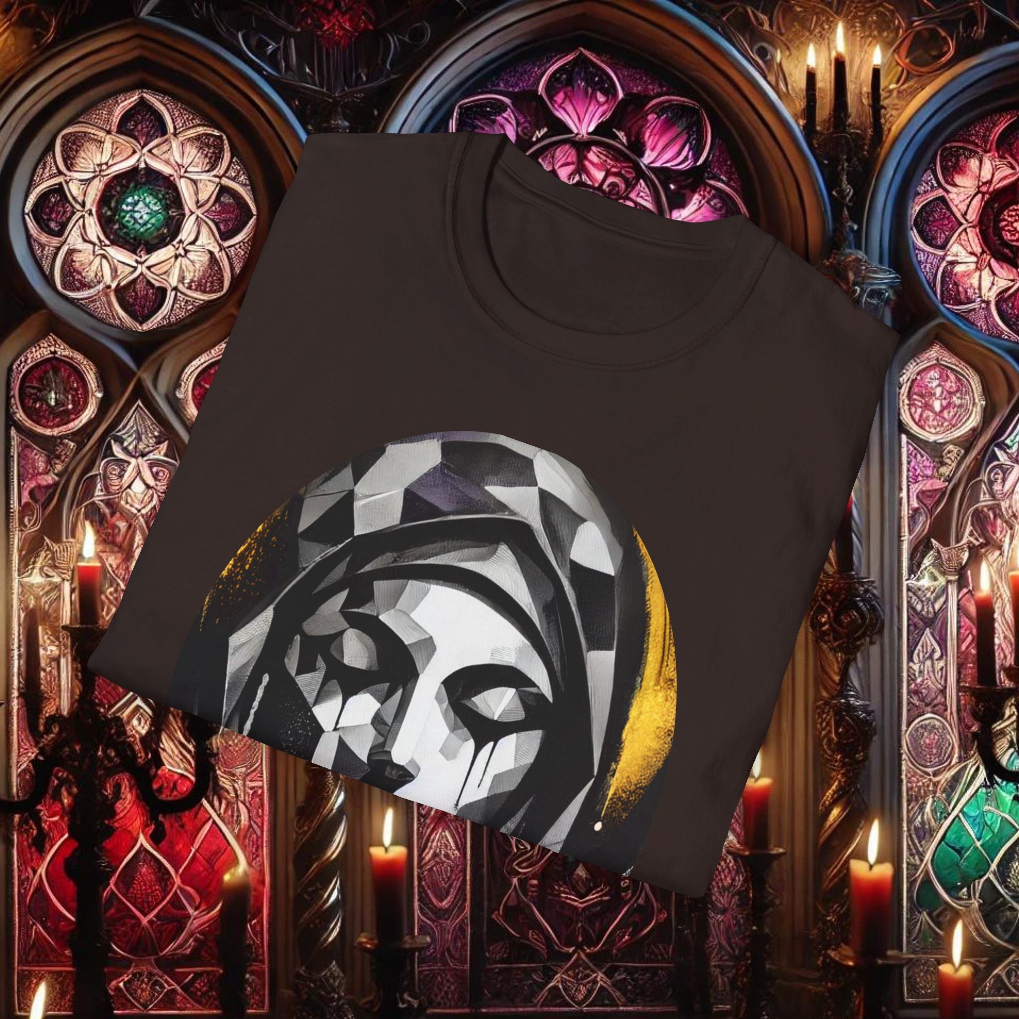 Ethereal Grace Virgin Mary T-Shirt