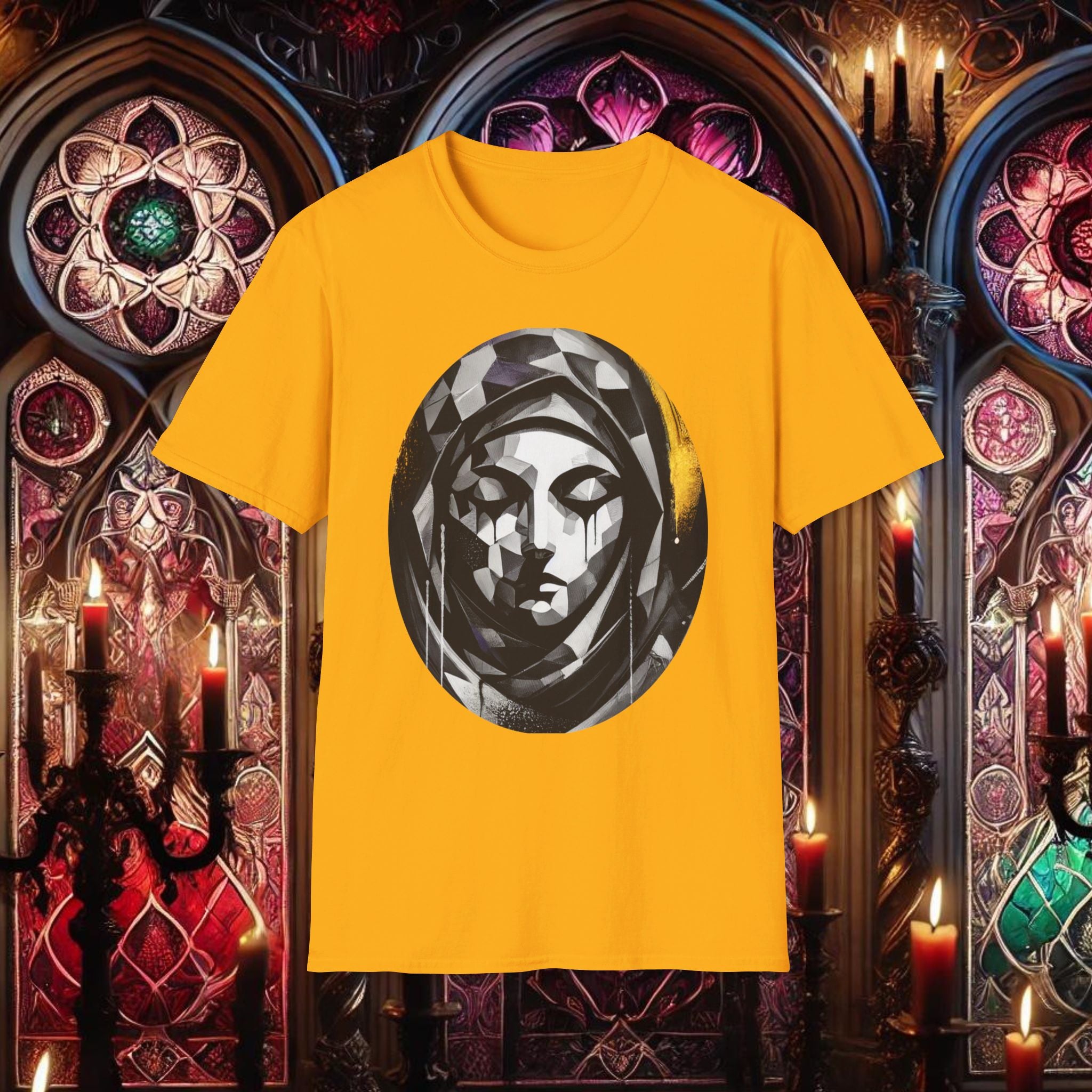Ethereal Grace Virgin Mary T-Shirt