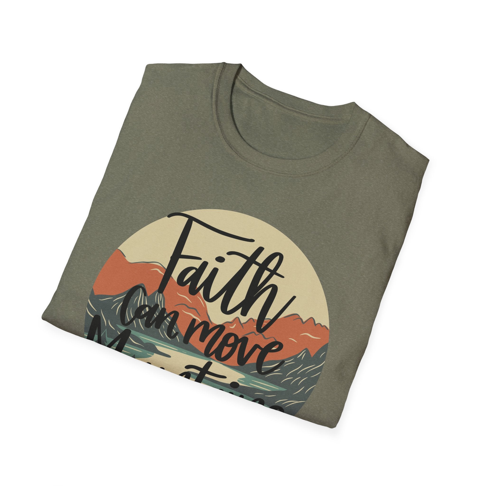 Moving Mountain with Faith  Softstyle T-Shirt