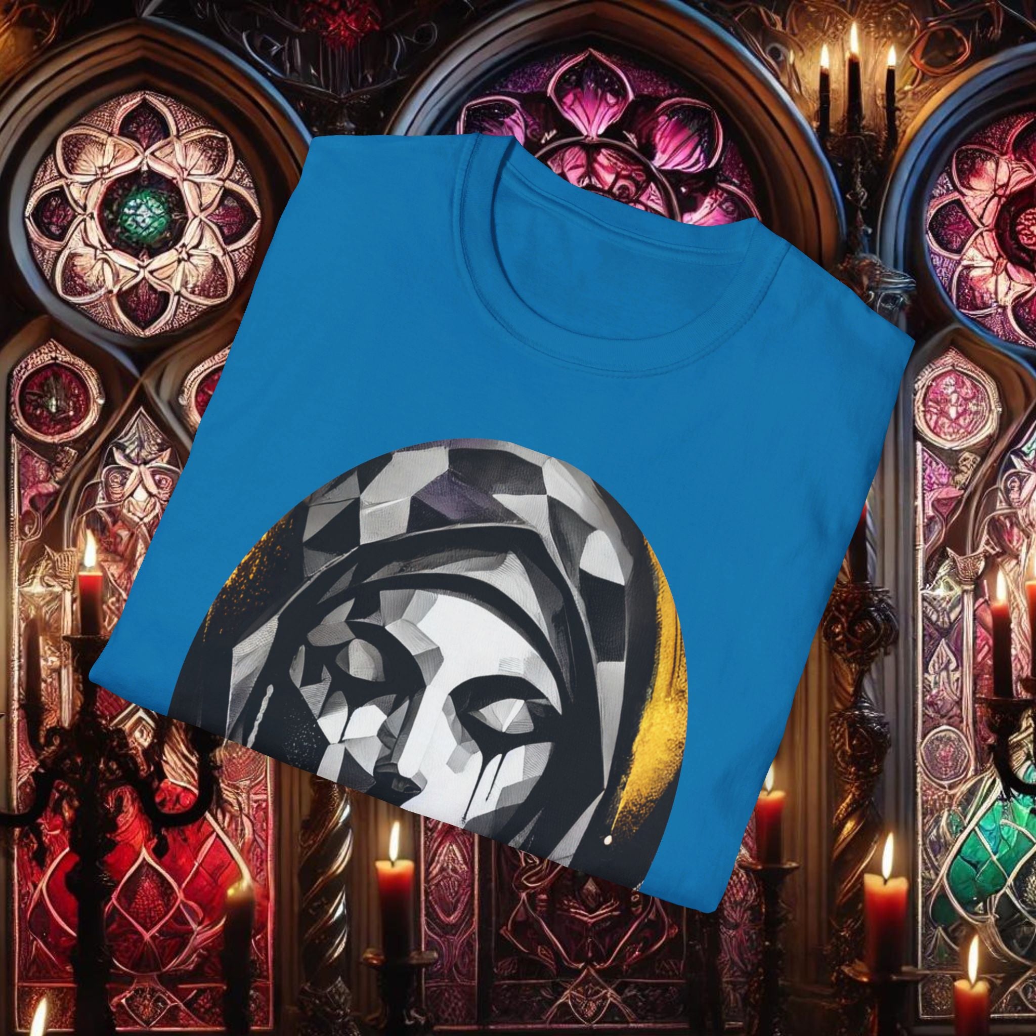 Ethereal Grace Virgin Mary T-Shirt