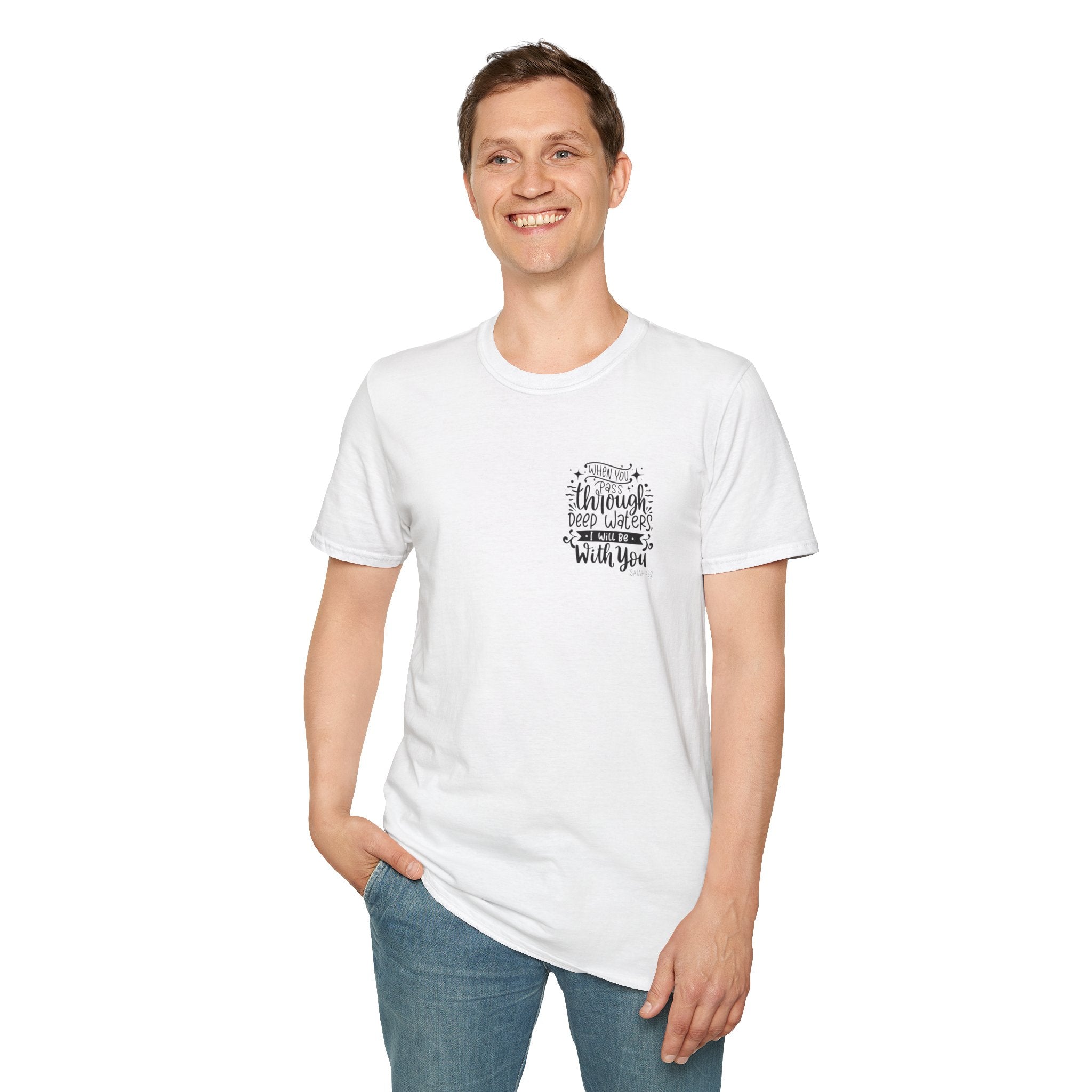 Isiah 43:2 Unisex Softstyle T-Shirt