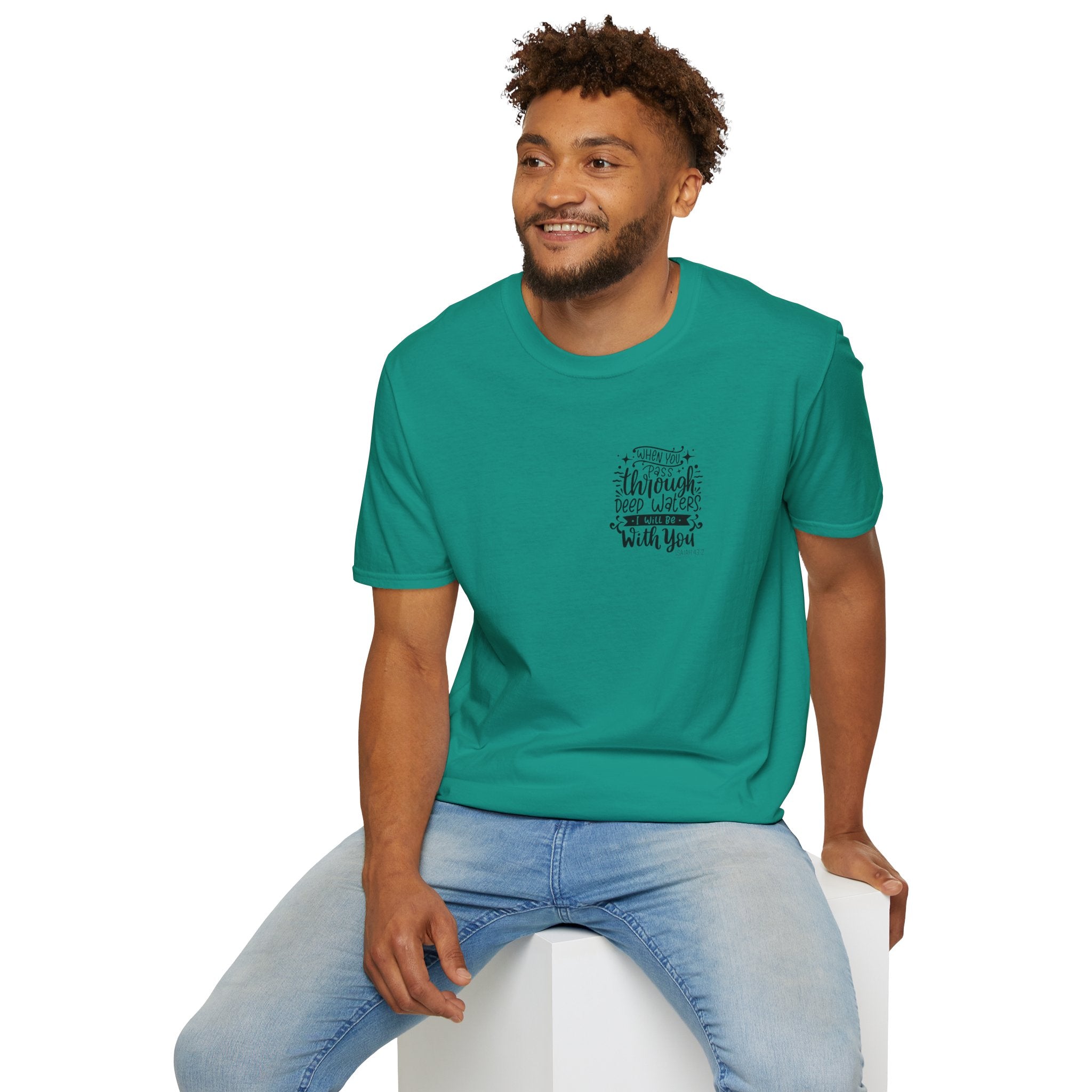 Isiah 43:2 Unisex Softstyle T-Shirt