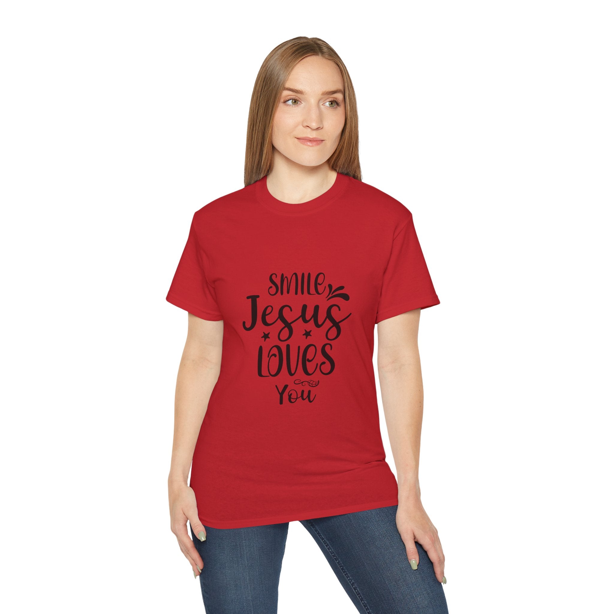 Smile Jesus Loves You Ultra Cotton Tee