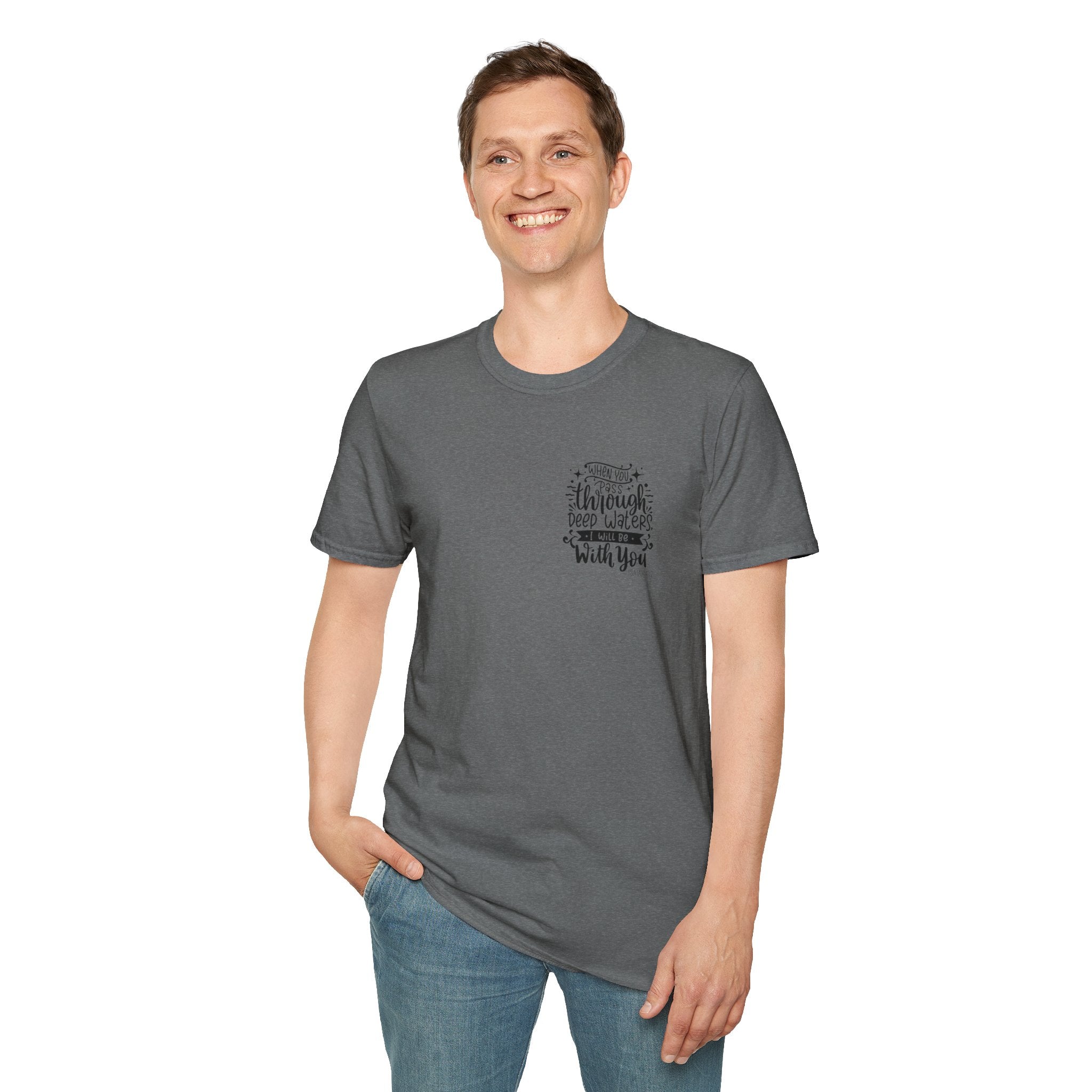 Isiah 43:2 Unisex Softstyle T-Shirt