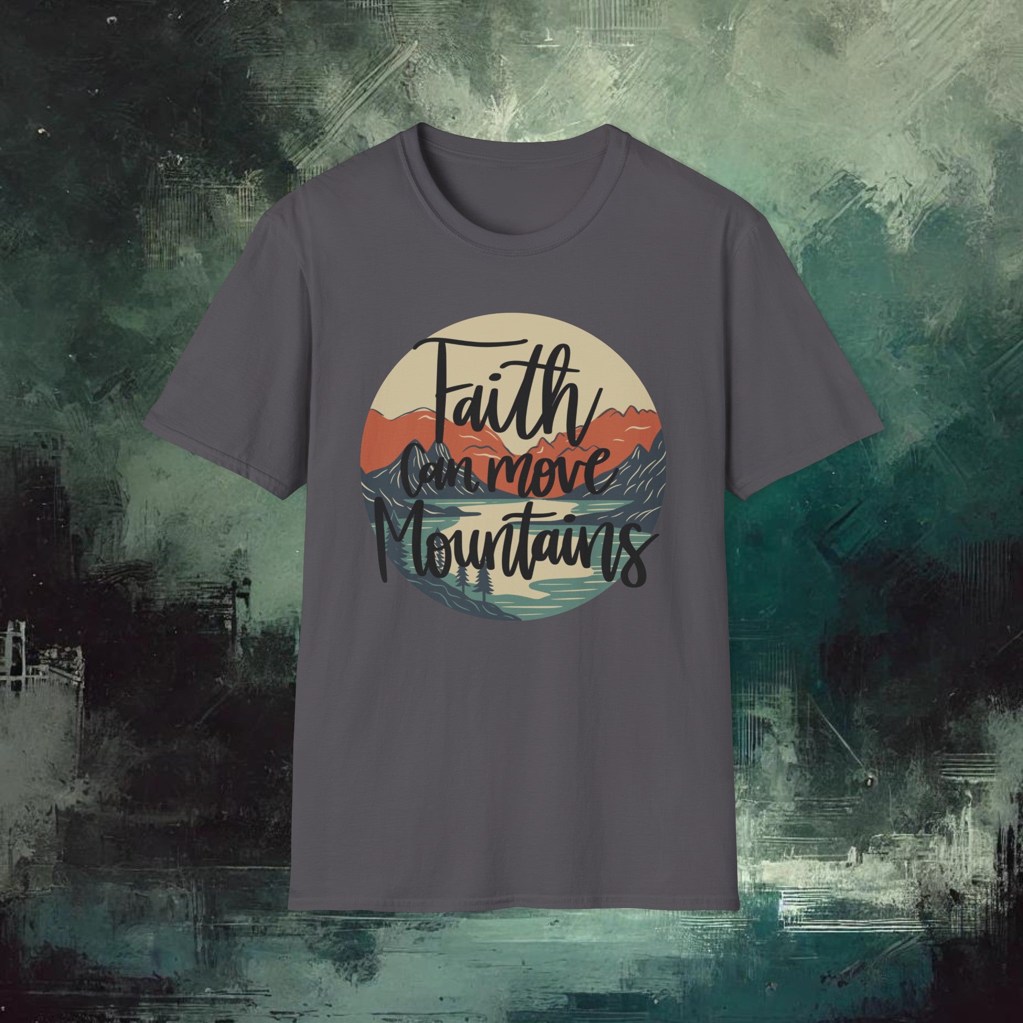 Moving Mountain with Faith  Softstyle T-Shirt