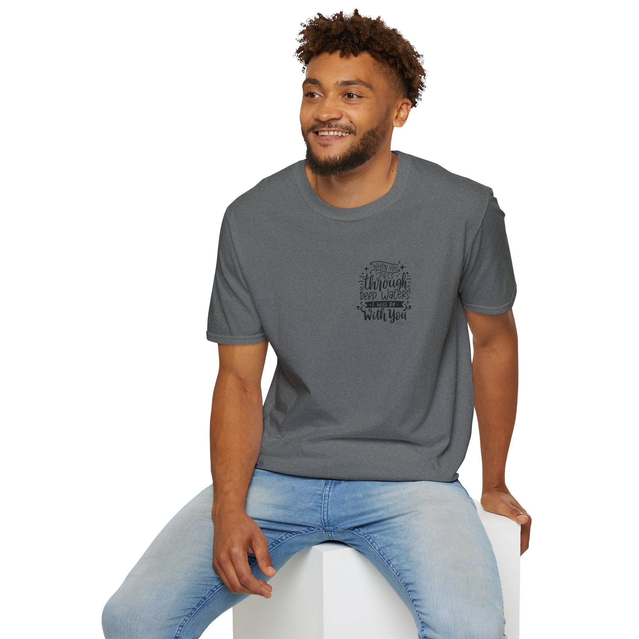 Isiah 43:2 Unisex Softstyle T-Shirt