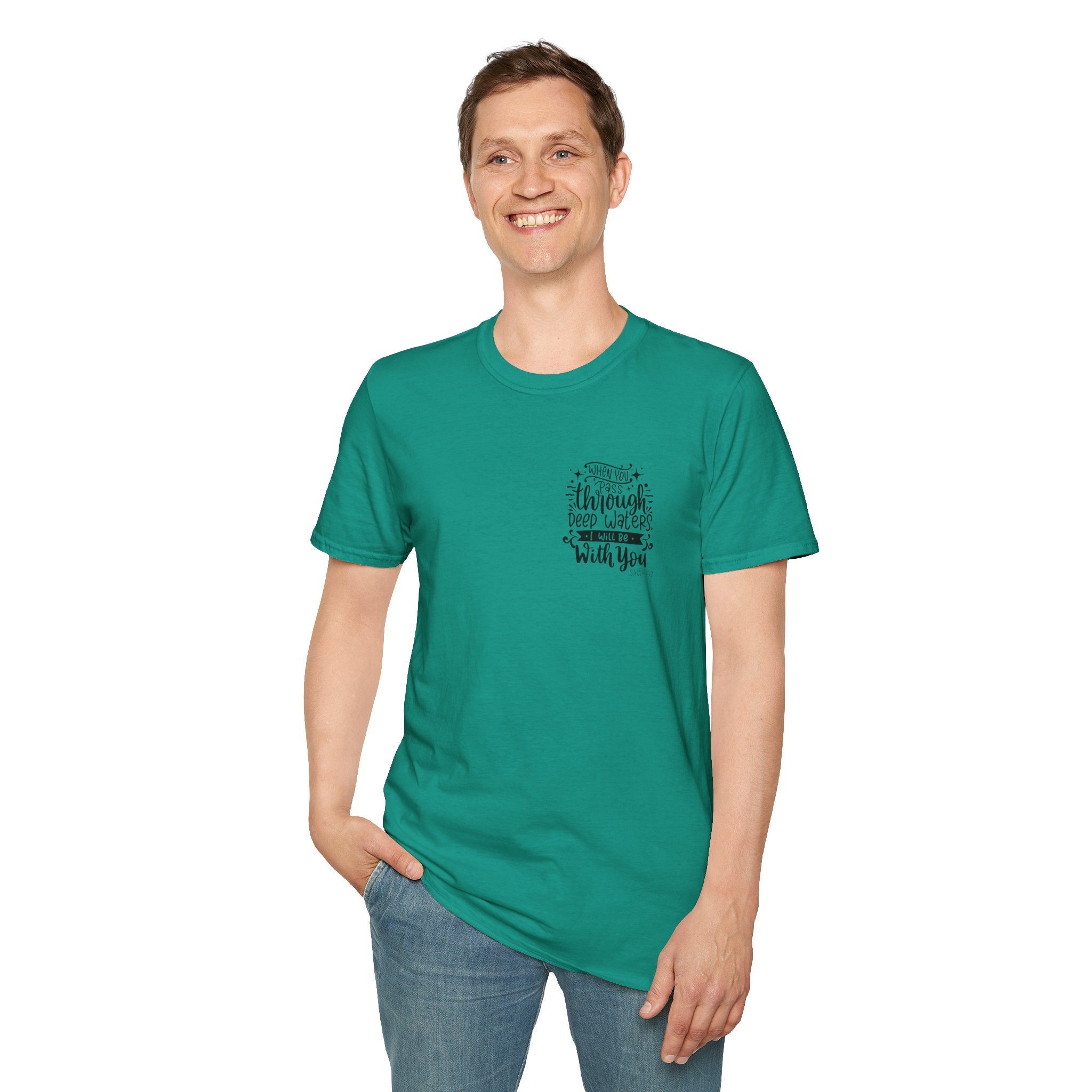 Isiah 43:2 Unisex Softstyle T-Shirt