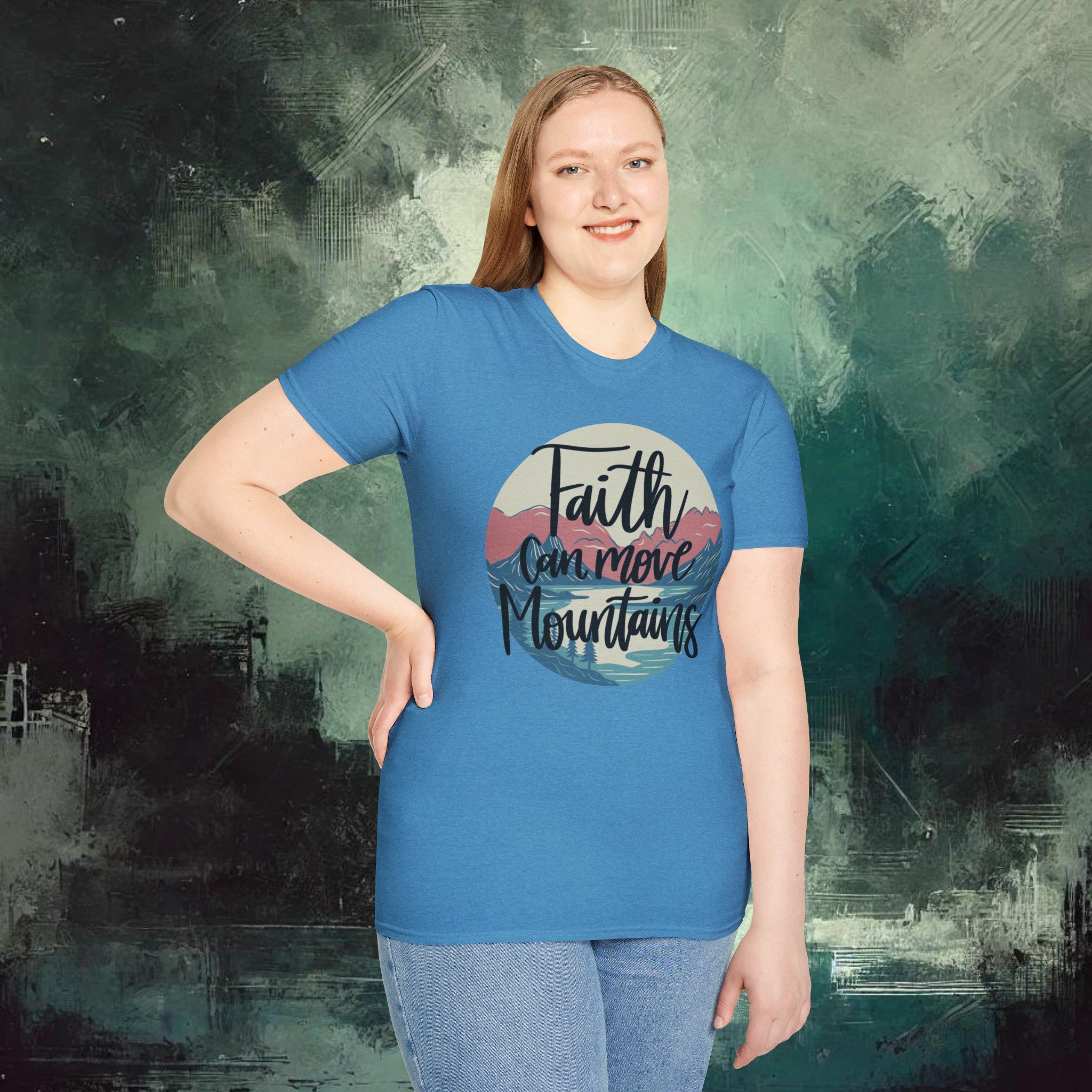 Moving Mountain with Faith Softstyle T-Shirt