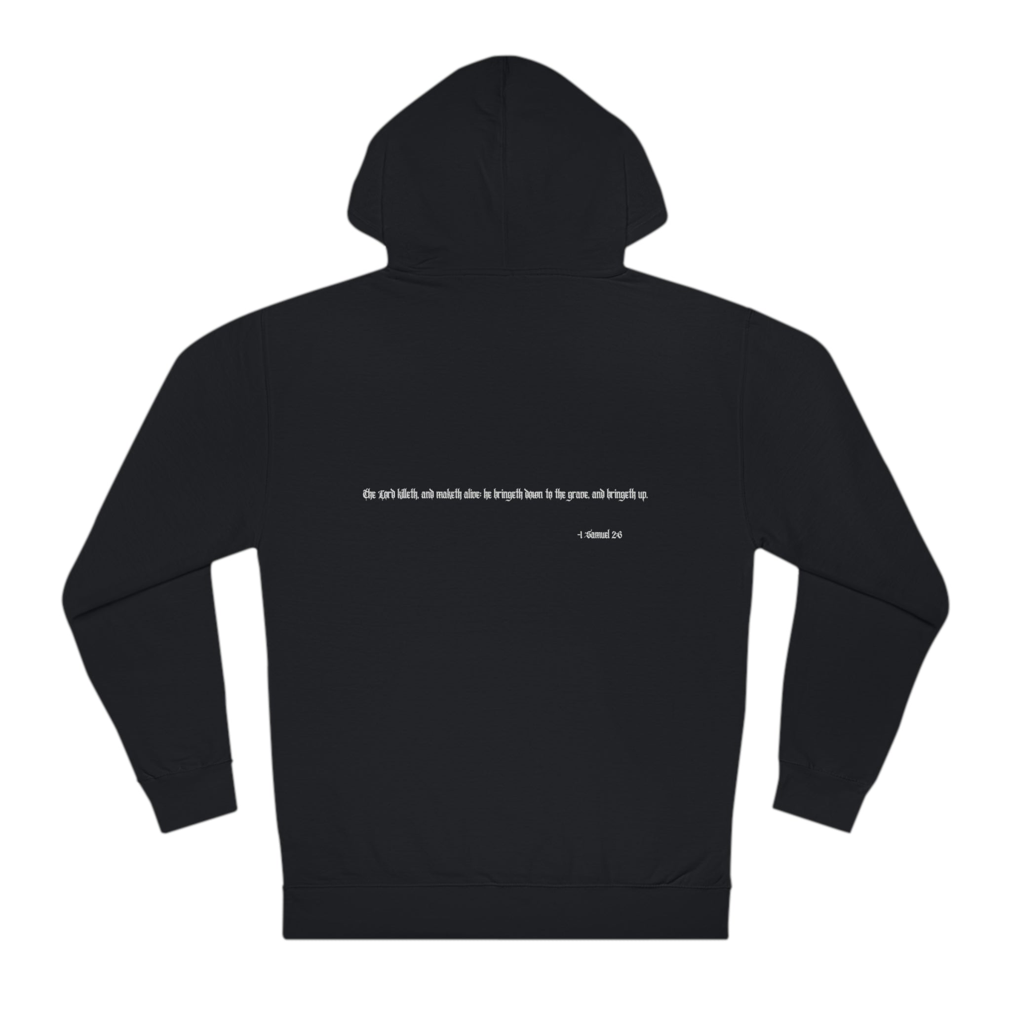 Resurrection's Edge Gothic Hoodie – Faith-Based 1 Samuel 2:6-7
