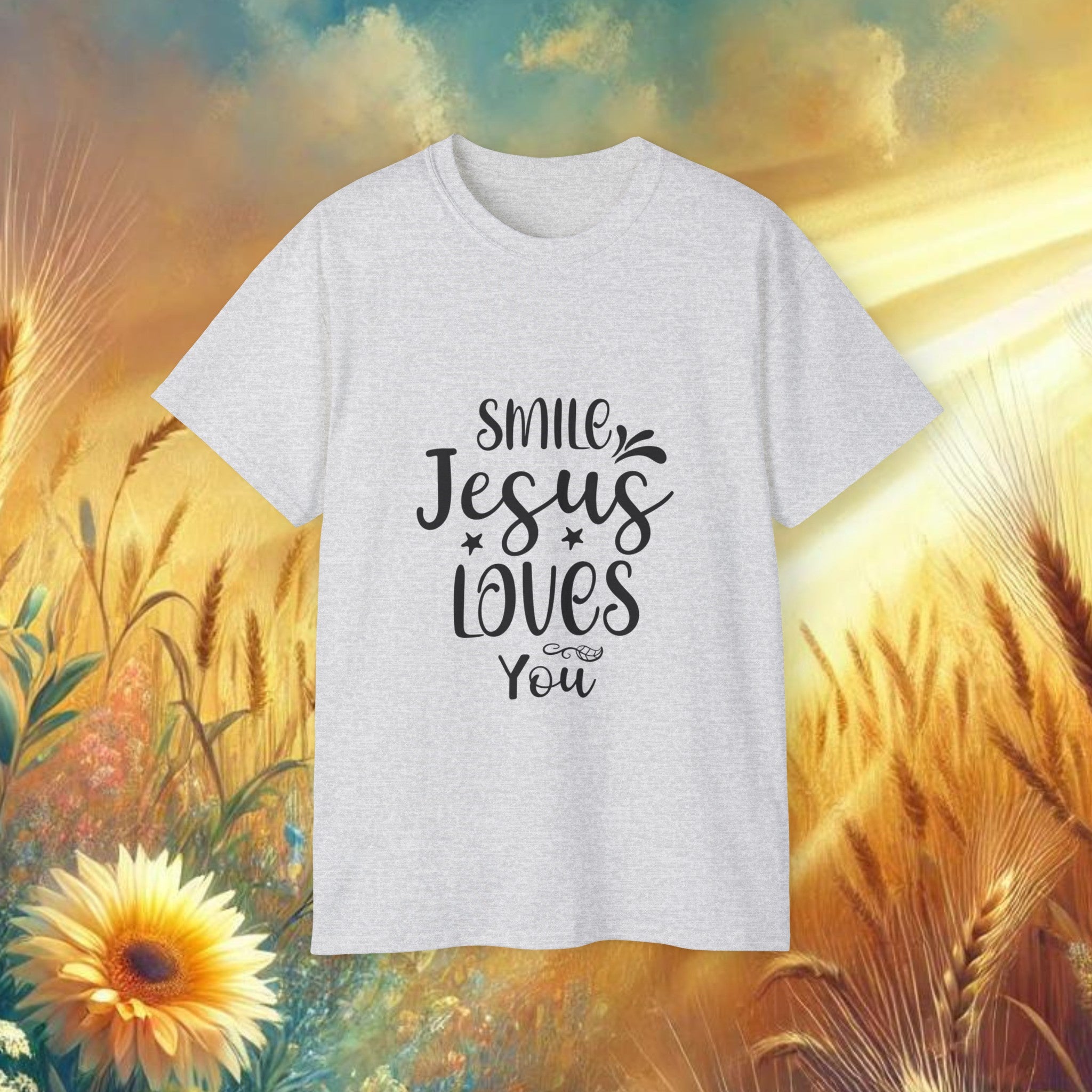 Smile Jesus Loves You Ultra Cotton Tee