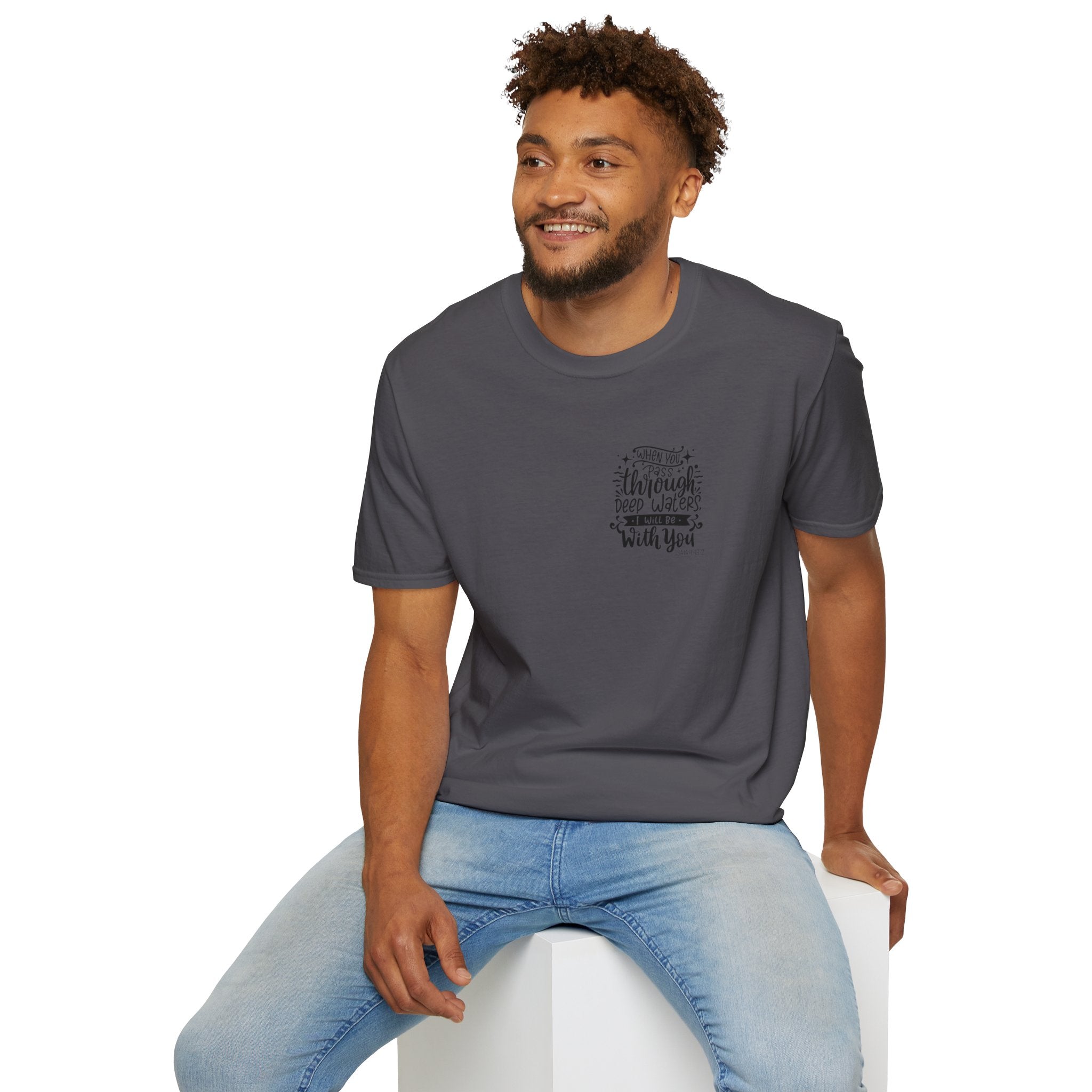 Isiah 43:2 Unisex Softstyle T-Shirt