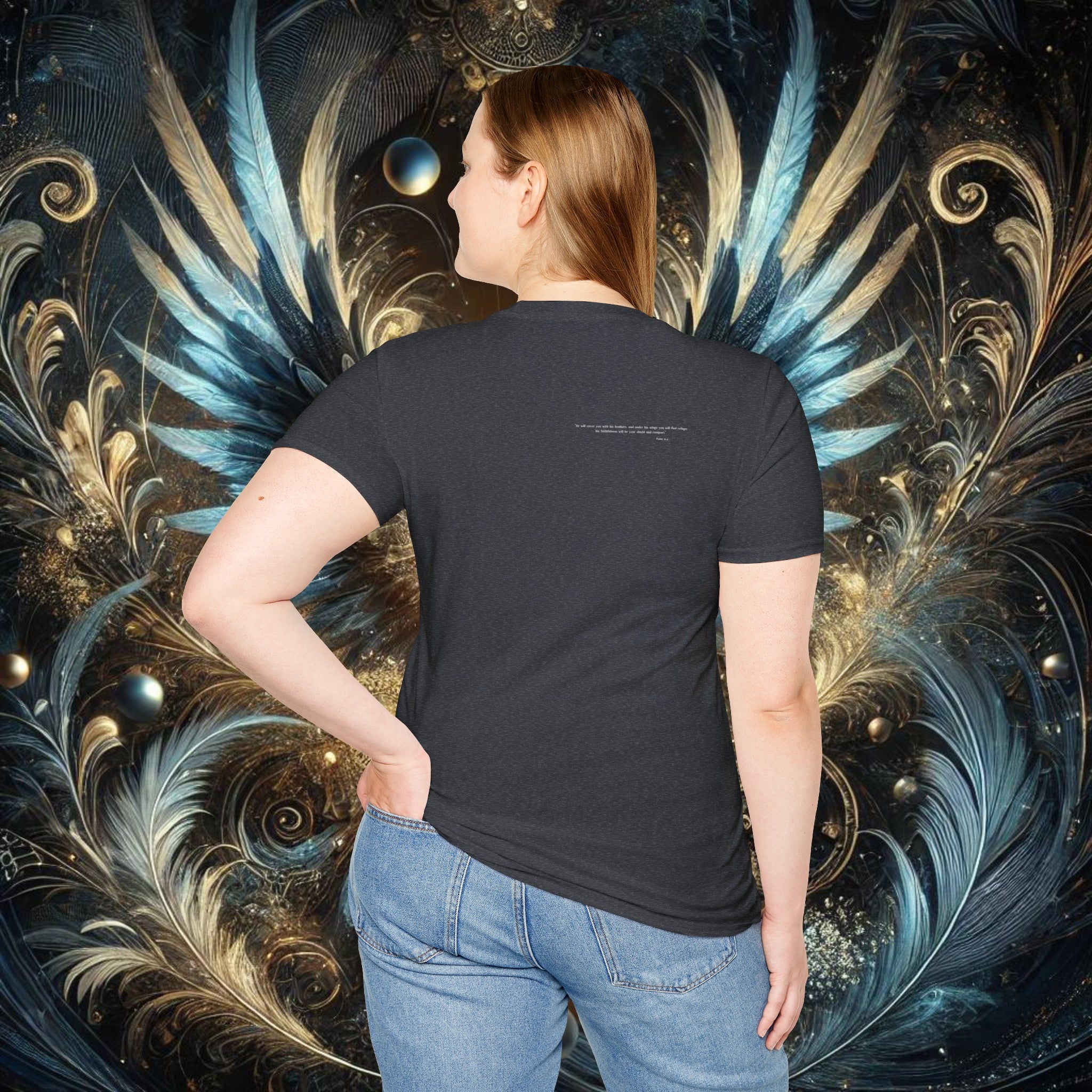 Wings of Protection – Psalm 91:4 T-Shirt