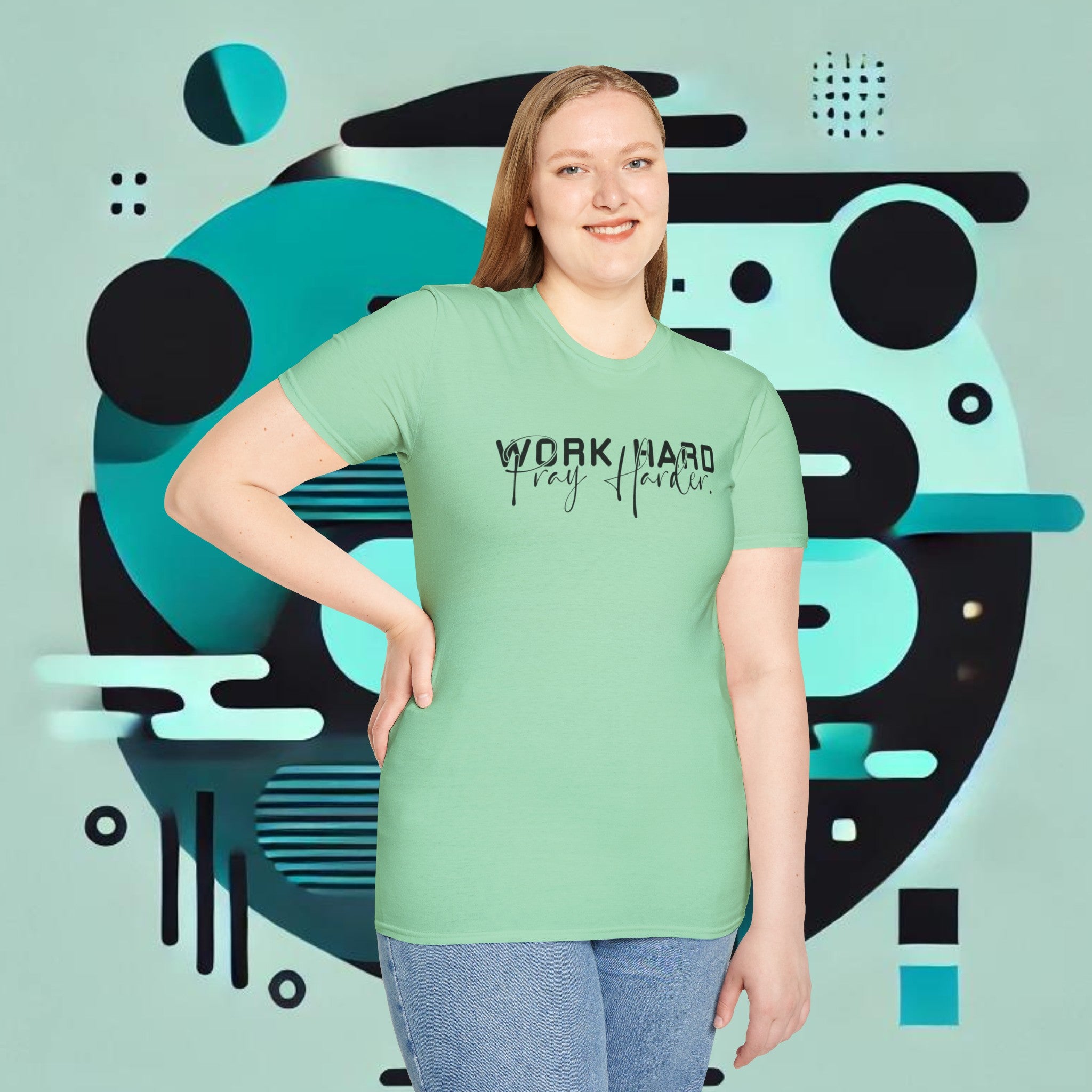 Work Hard Pray Harder T-Shirt – Unisex Soft-Style Comfort