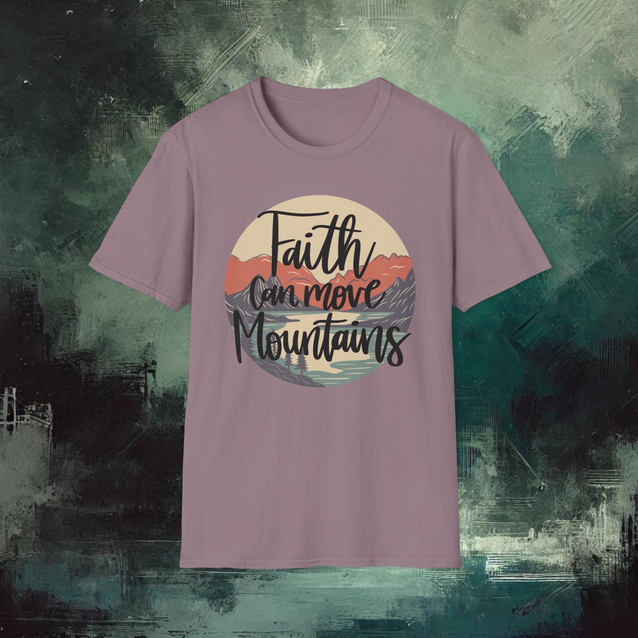 Moving Mountain with Faith  Softstyle T-Shirt