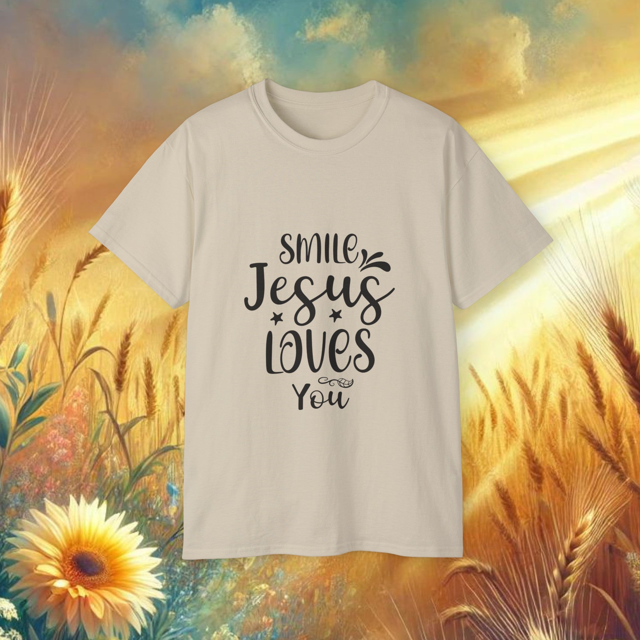 Smile Jesus Loves You Ultra Cotton Tee