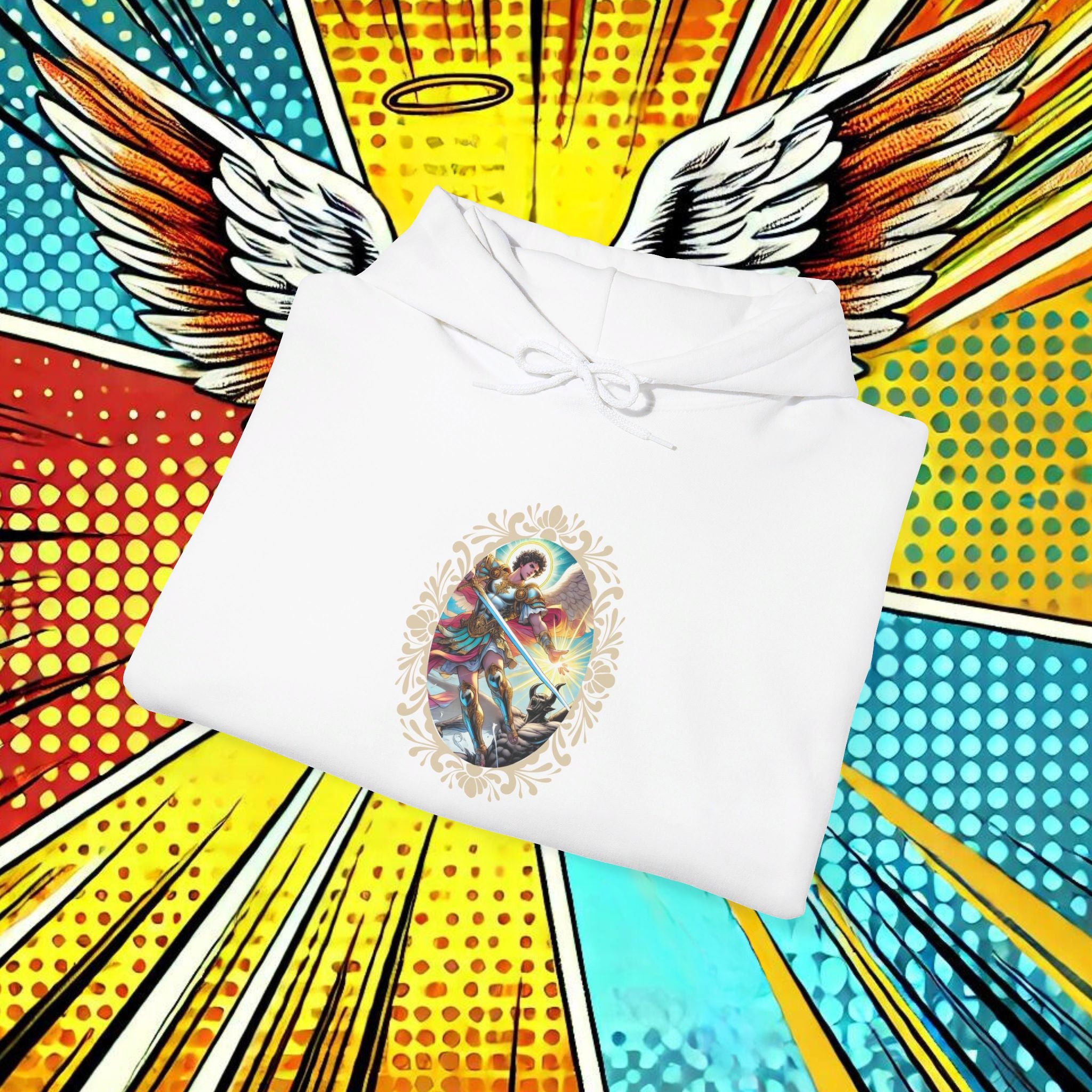 Archangel Michael’s Victory T-Shirt – Revelation 12:7-12 Comic Design