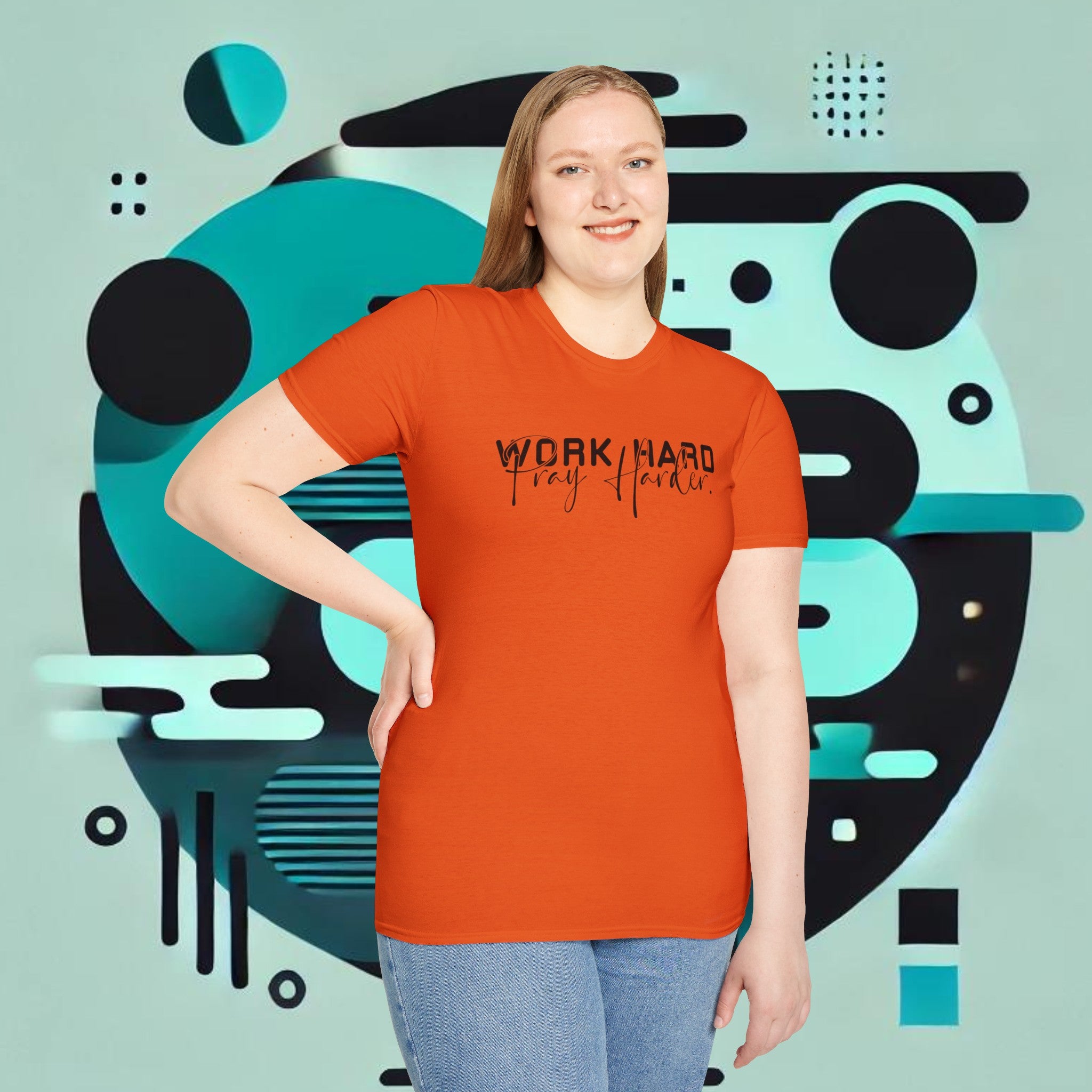 Work Hard Pray Harder T-Shirt – Unisex Soft-Style Comfort