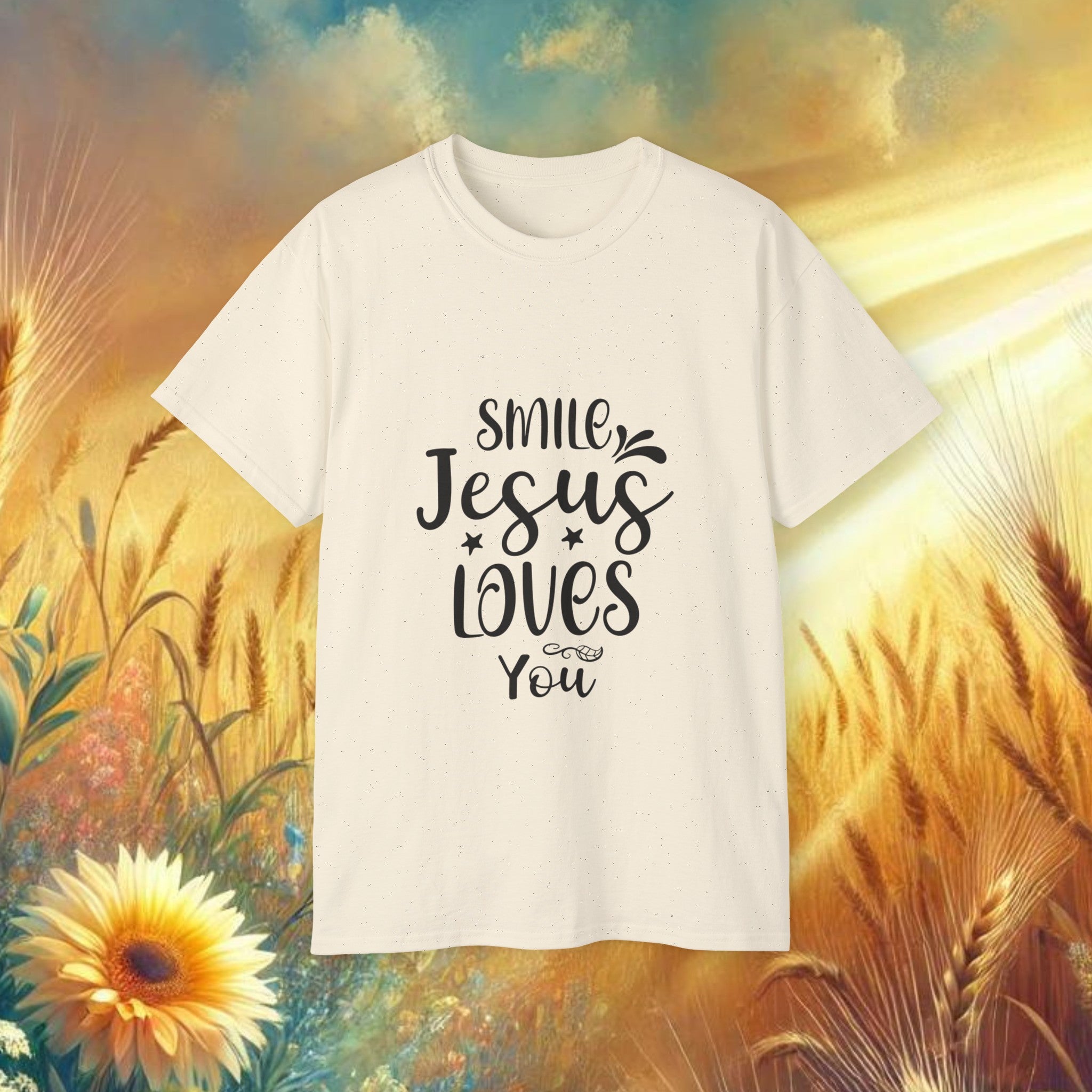 Smile Jesus Loves You Ultra Cotton Tee