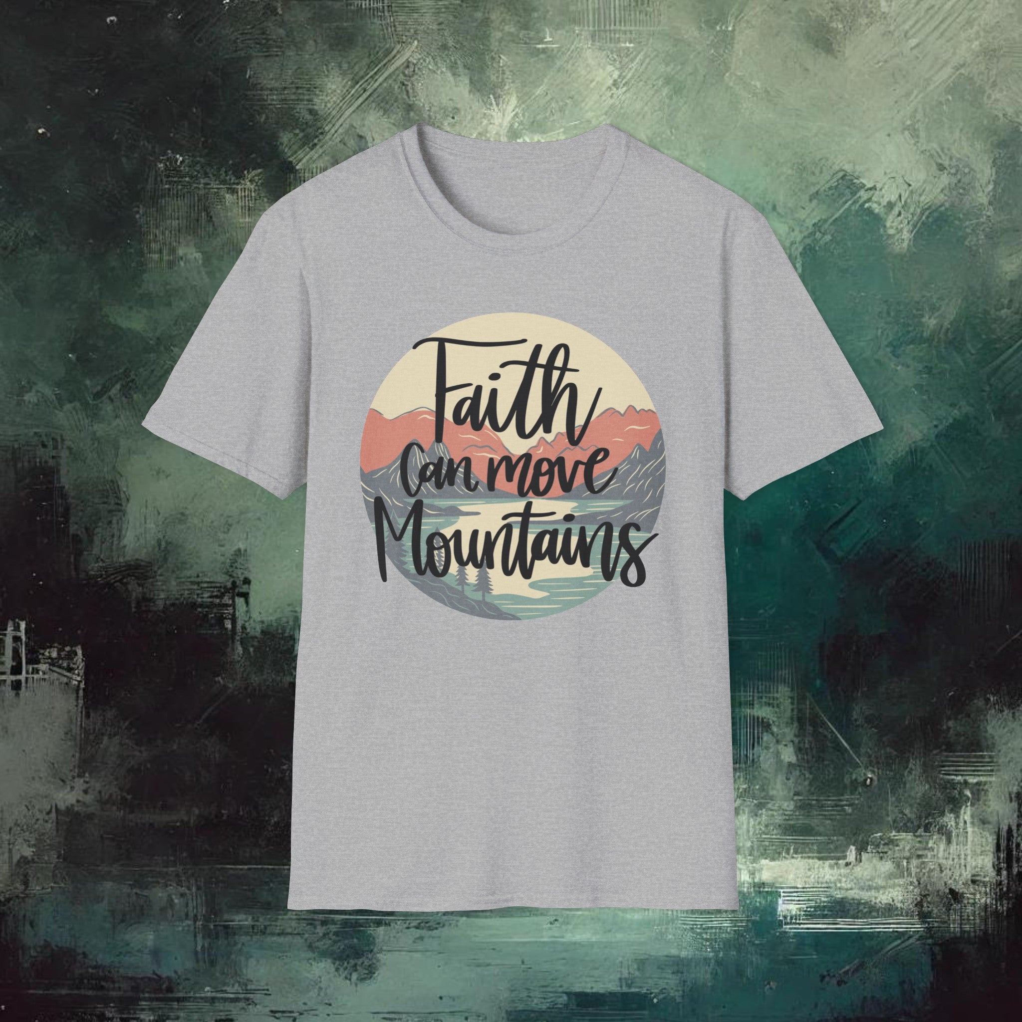 Moving Mountain with Faith  Softstyle T-Shirt