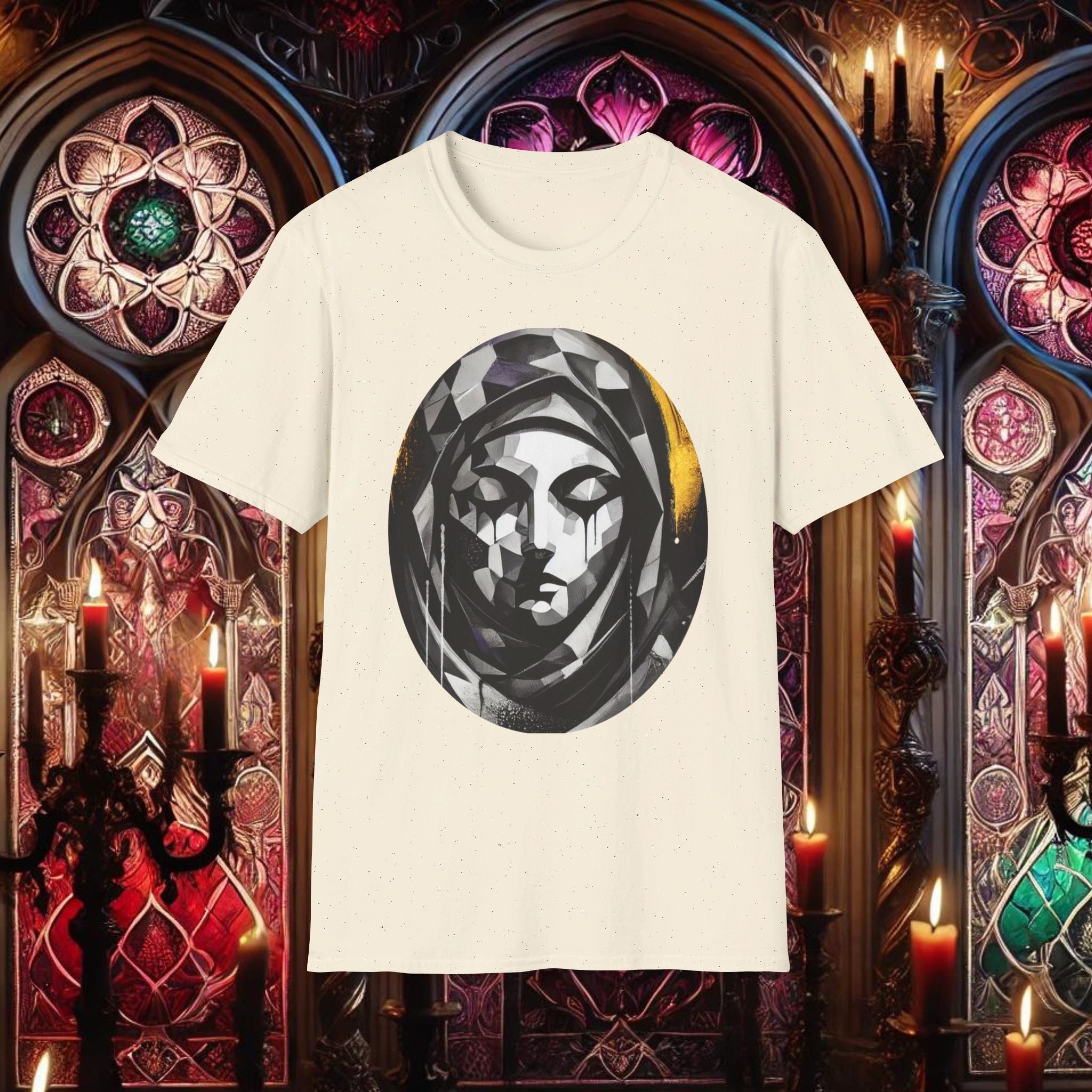 Ethereal Grace Virgin Mary T-Shirt