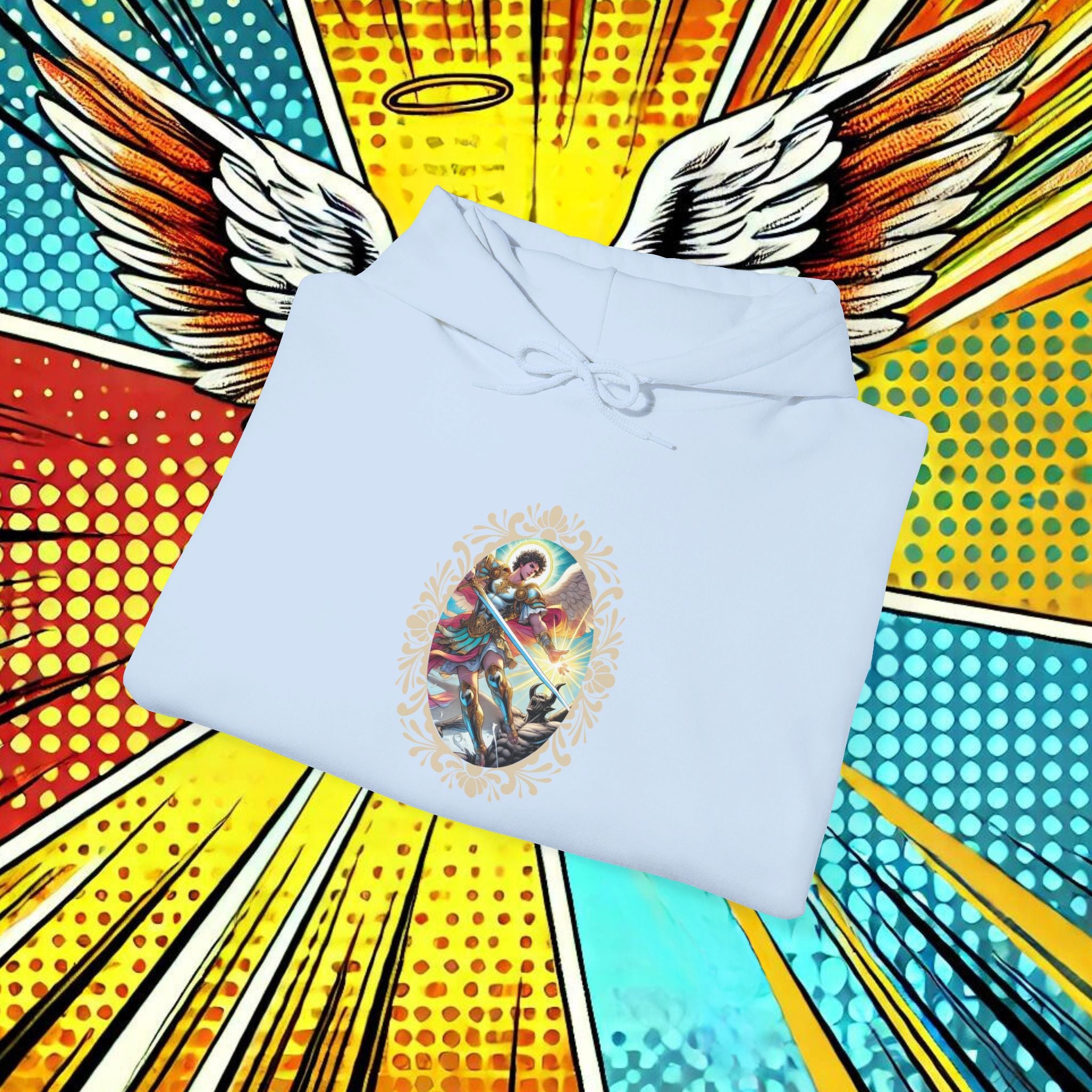 Archangel Michael’s Victory T-Shirt – Revelation 12:7-12 Comic Design