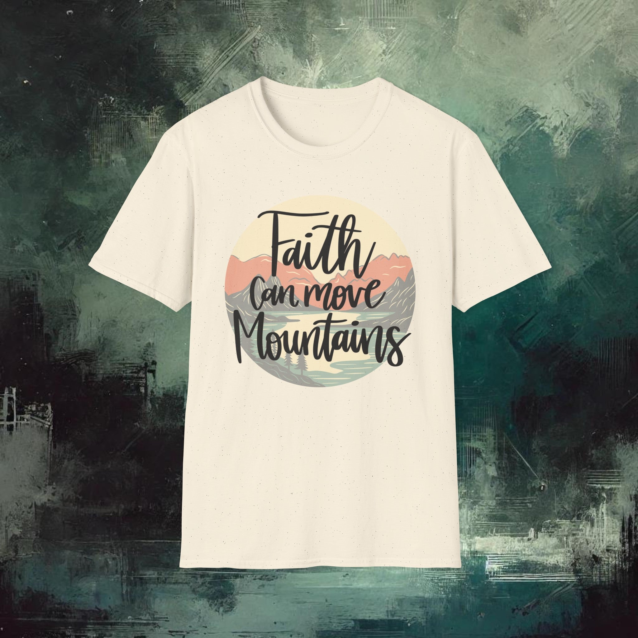 Moving Mountain with Faith  Softstyle T-Shirt