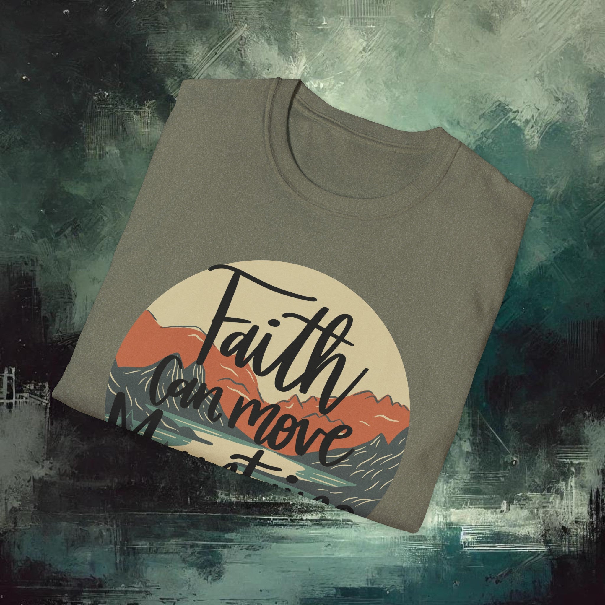 Moving Mountain with Faith  Softstyle T-Shirt