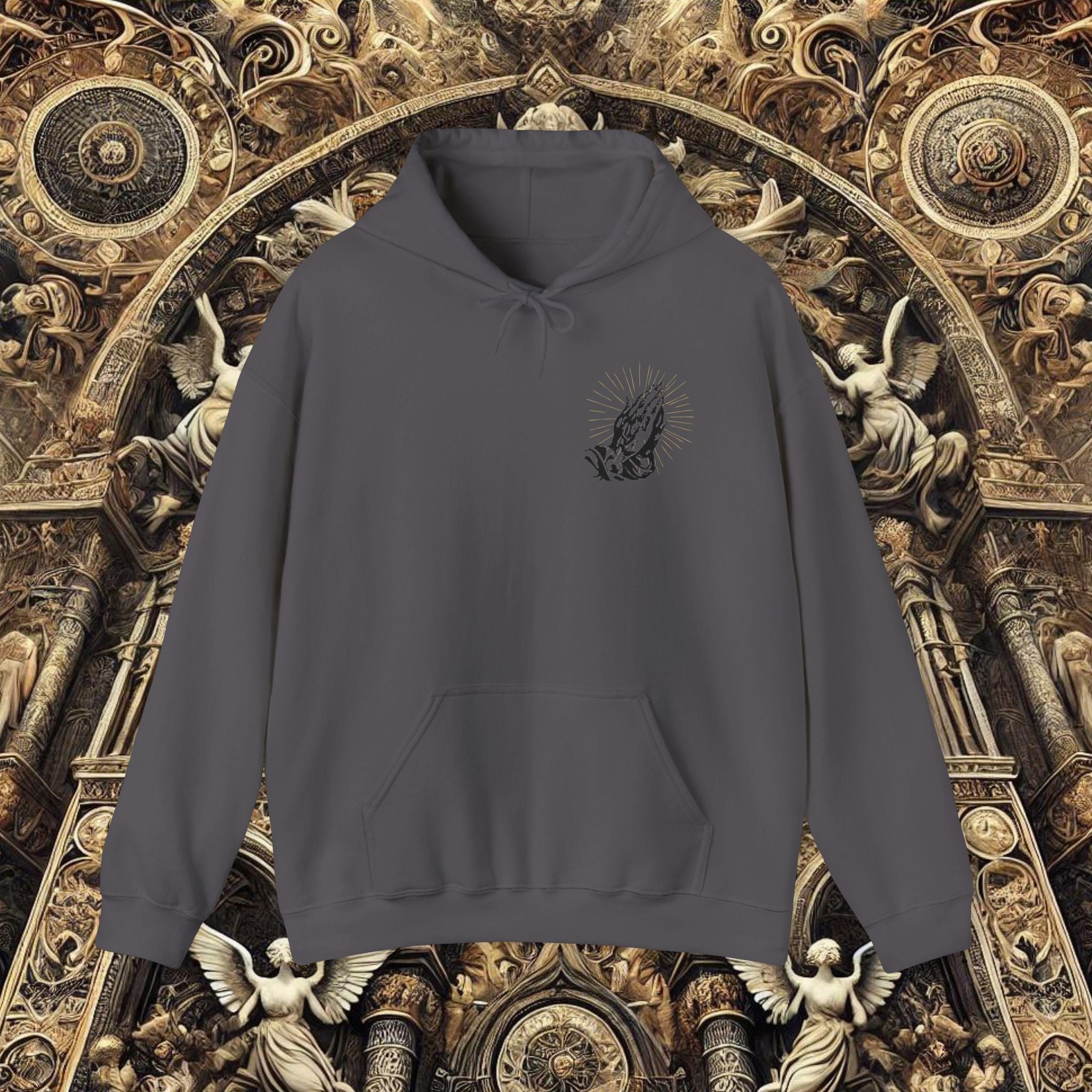 Shining Praying Hands Hoodie