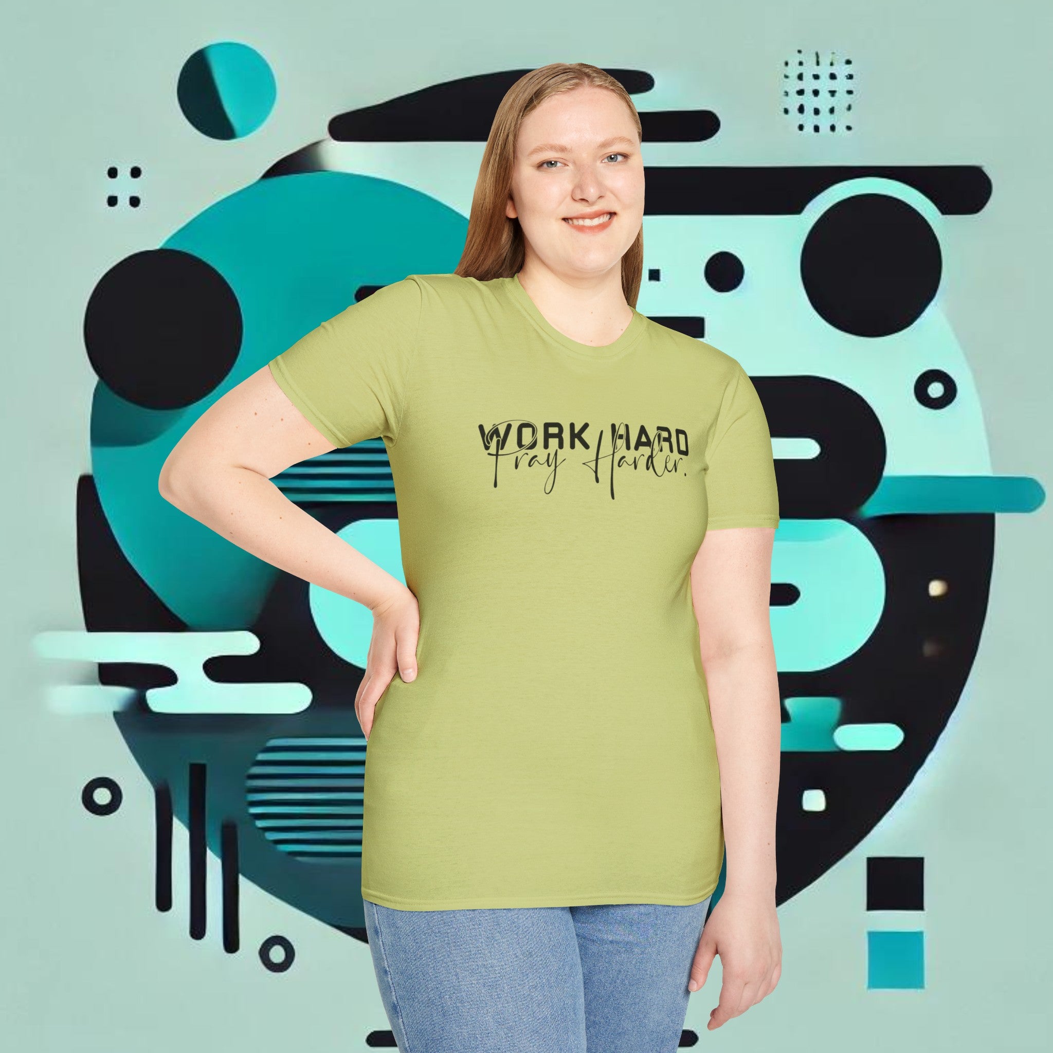 Work Hard Pray Harder T-Shirt – Unisex Soft-Style Comfort