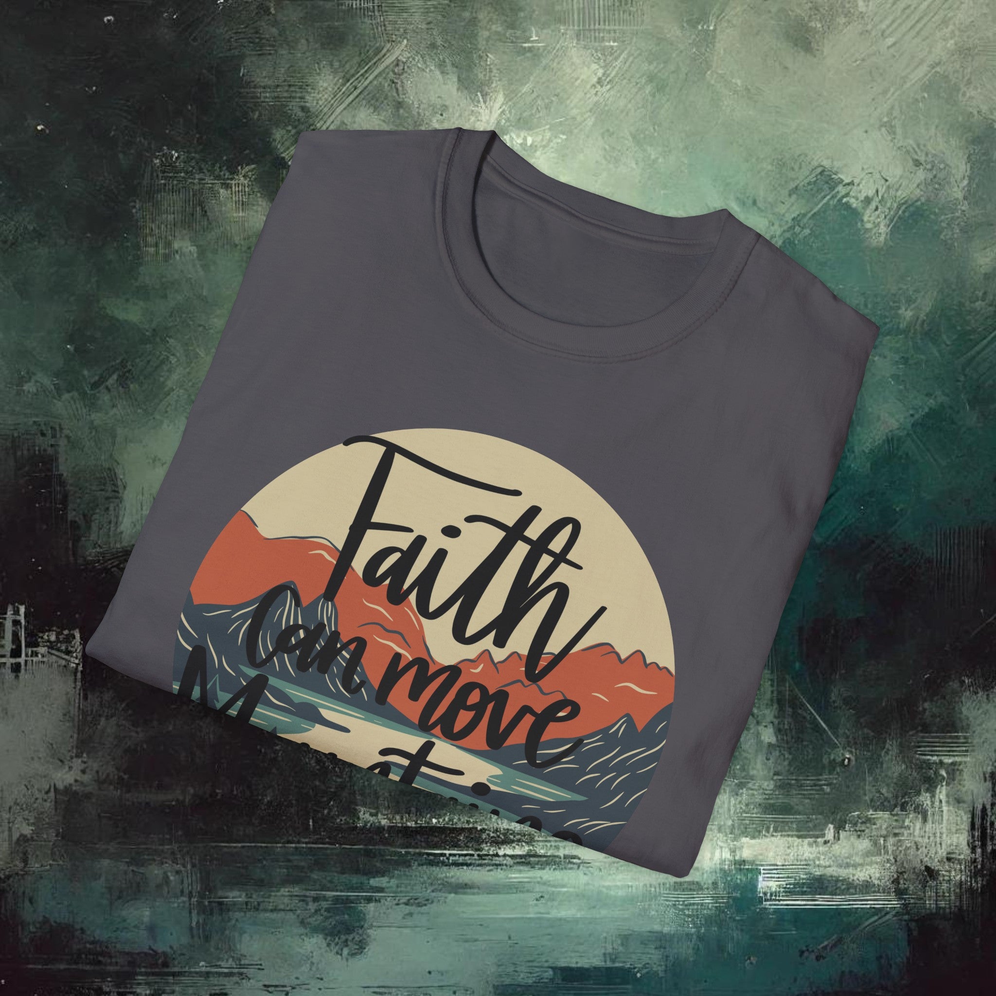 Moving Mountain with Faith  Softstyle T-Shirt