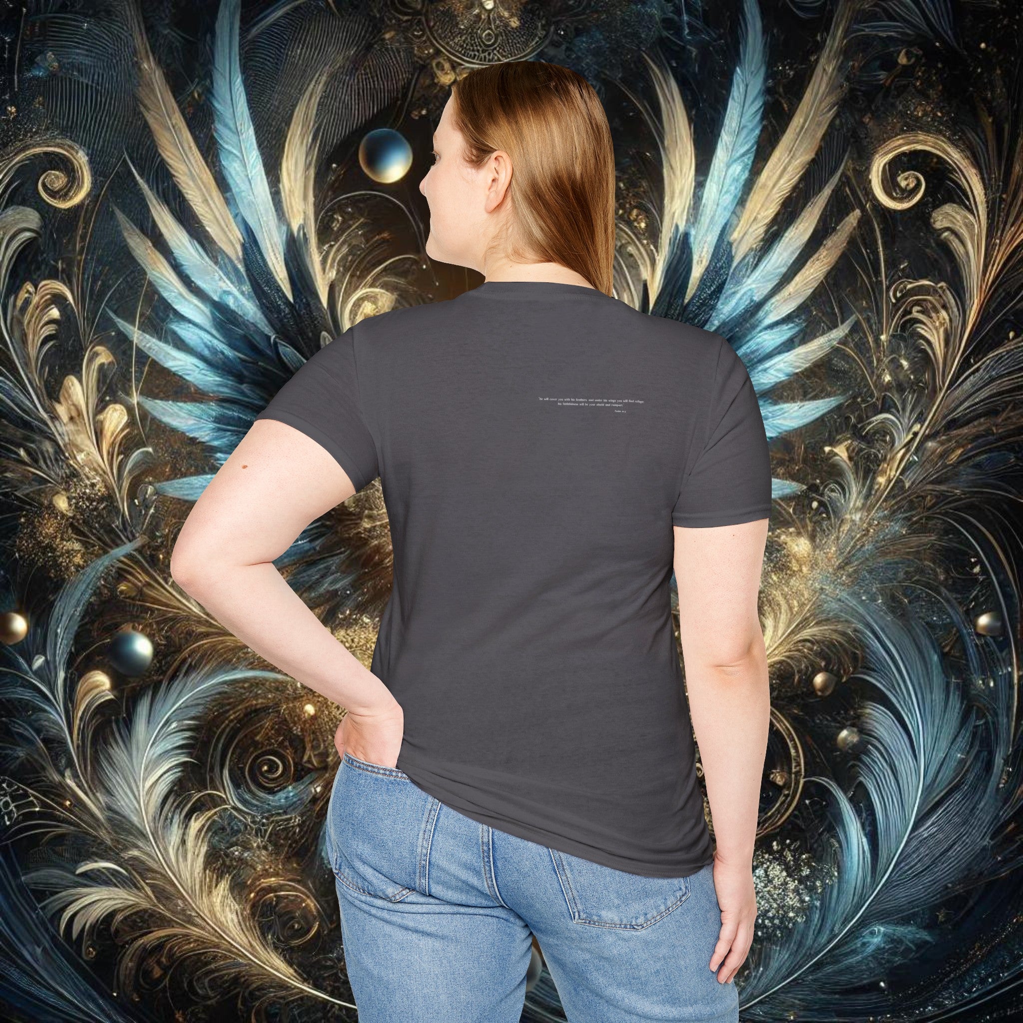 Wings of Protection – Psalm 91:4 T-Shirt