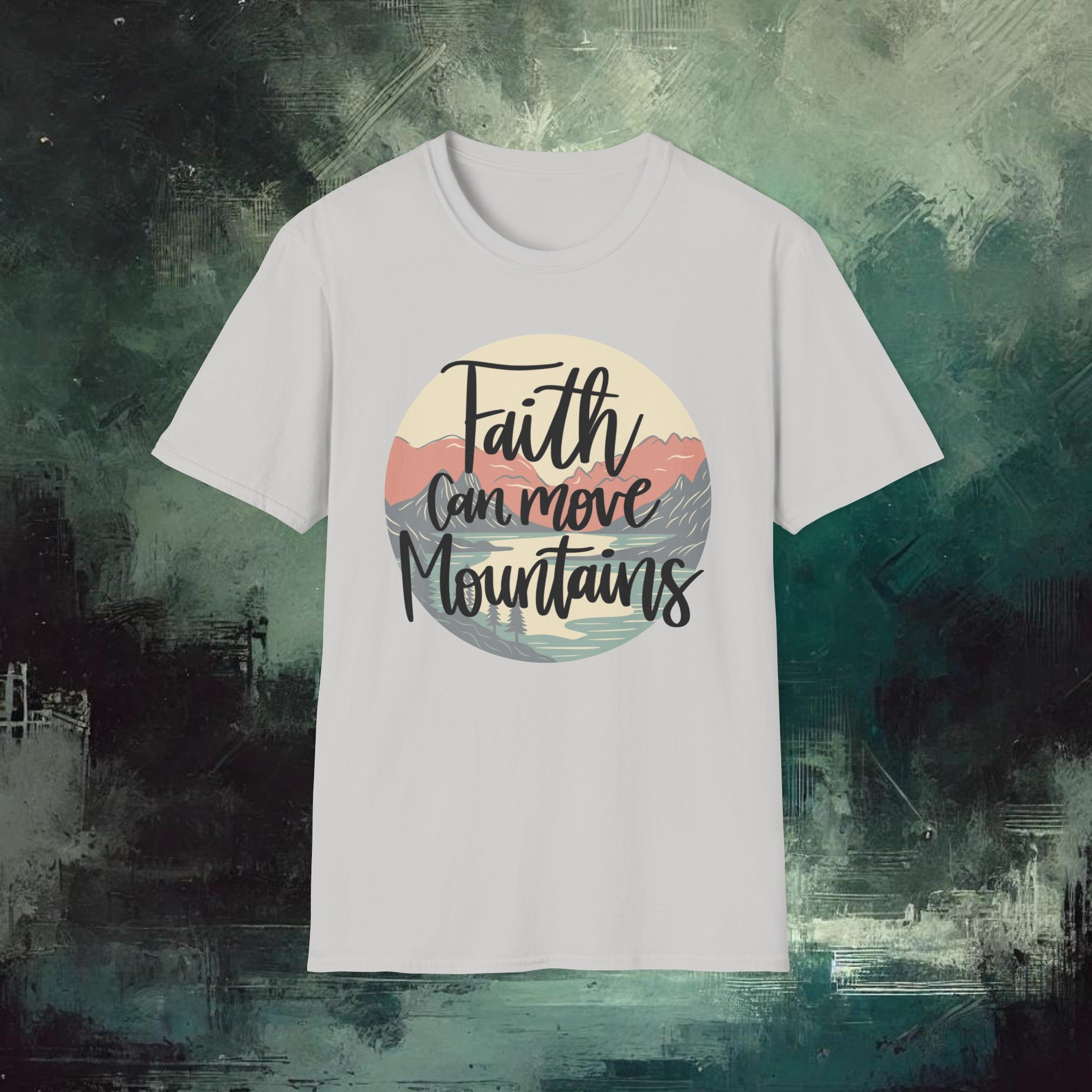 Moving Mountain with Faith  Softstyle T-Shirt