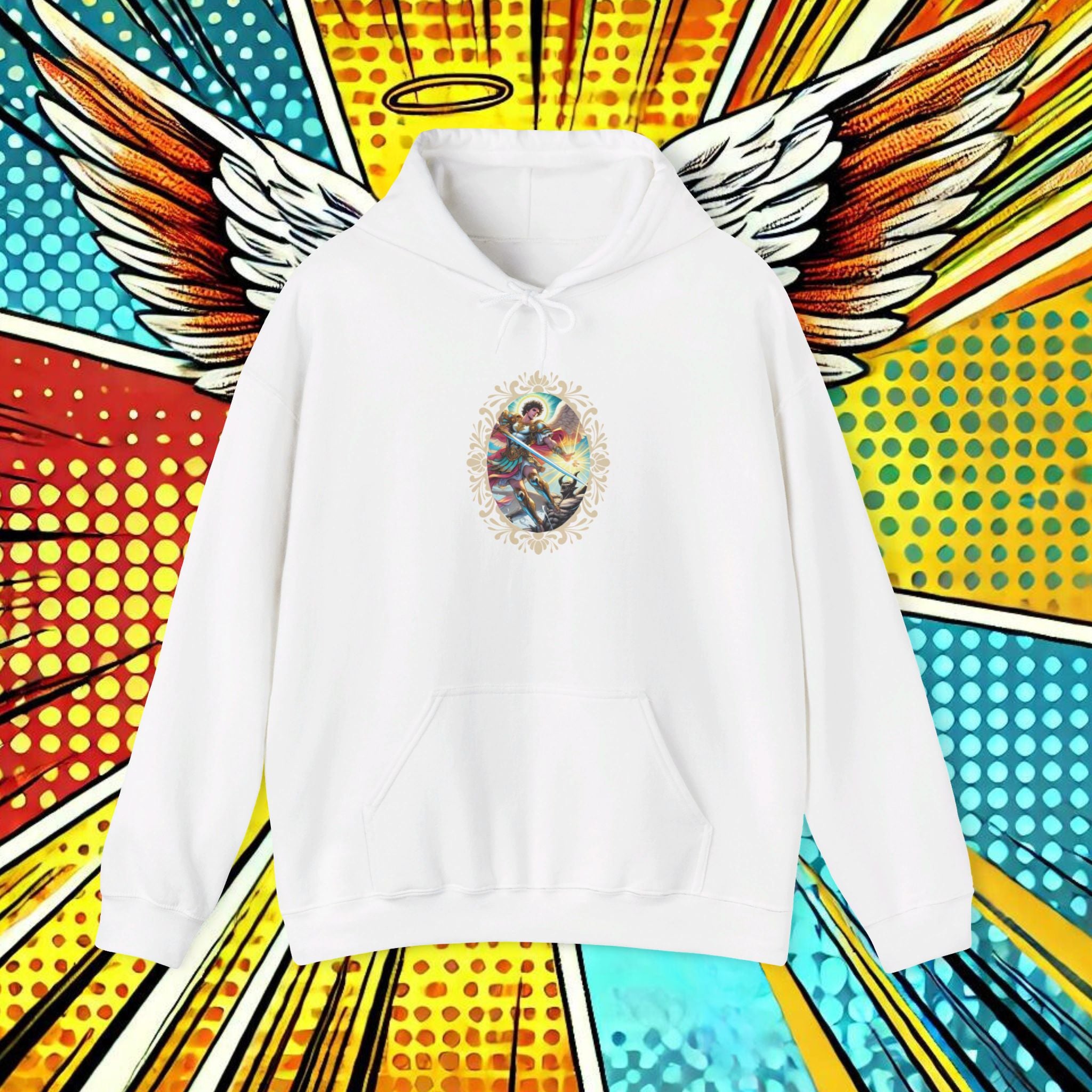 Archangel Michael’s Victory T-Shirt – Revelation 12:7-12 Comic Design