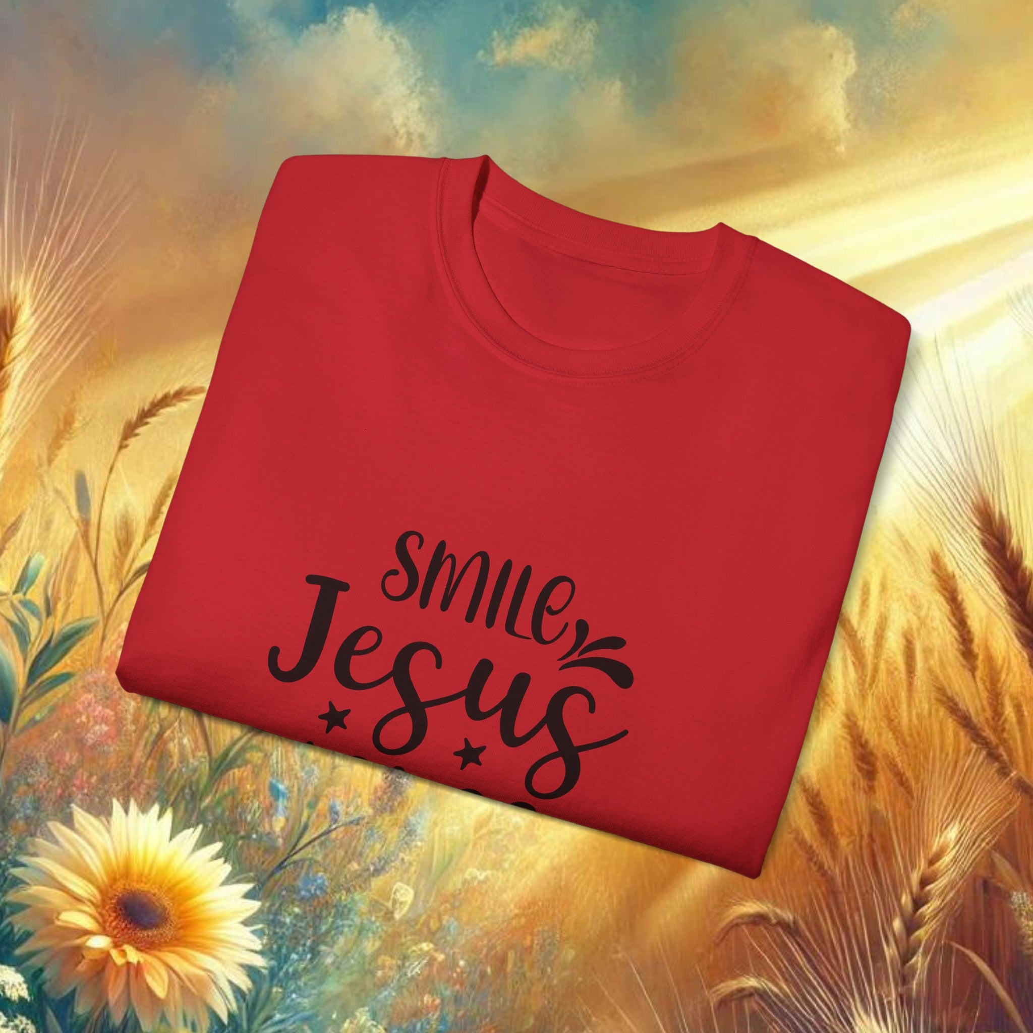 Smile Jesus Loves You Ultra Cotton Tee