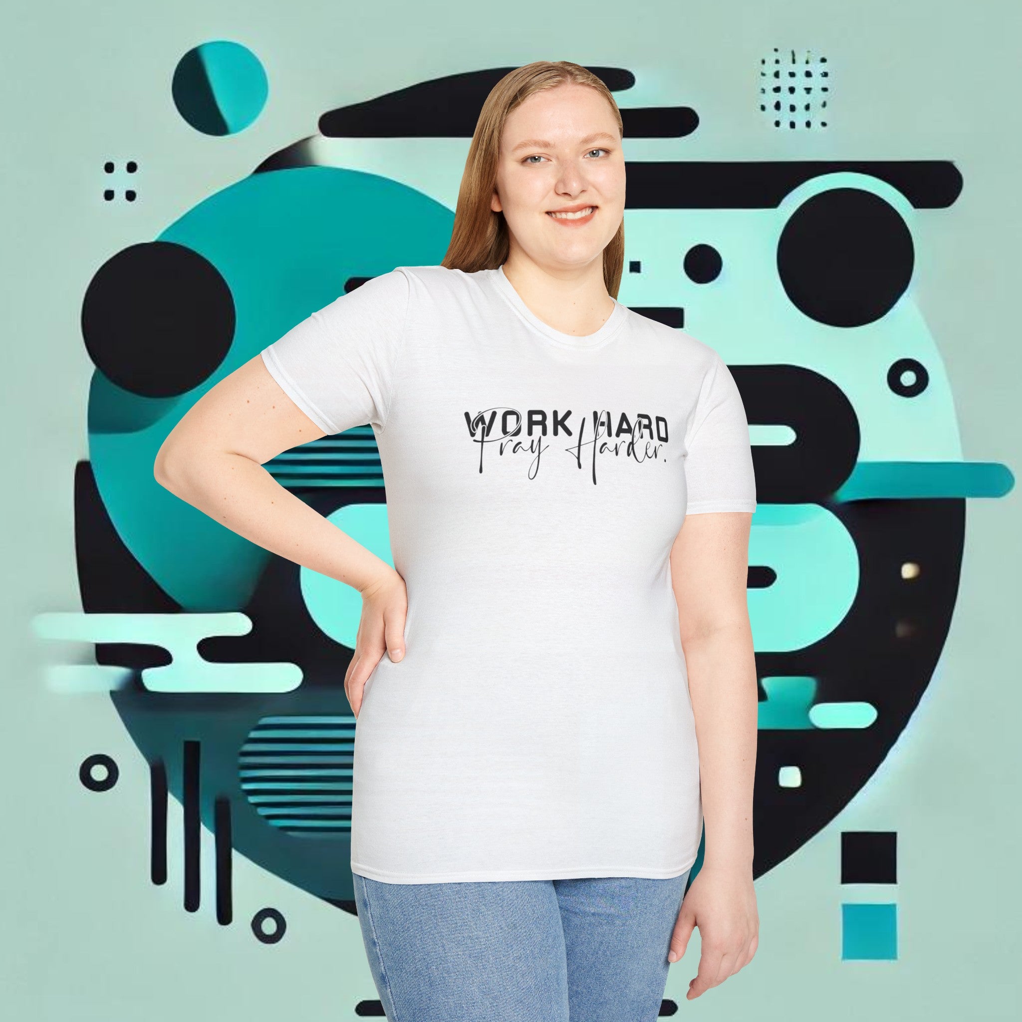 Work Hard Pray Harder T-Shirt – Unisex Soft-Style Comfort