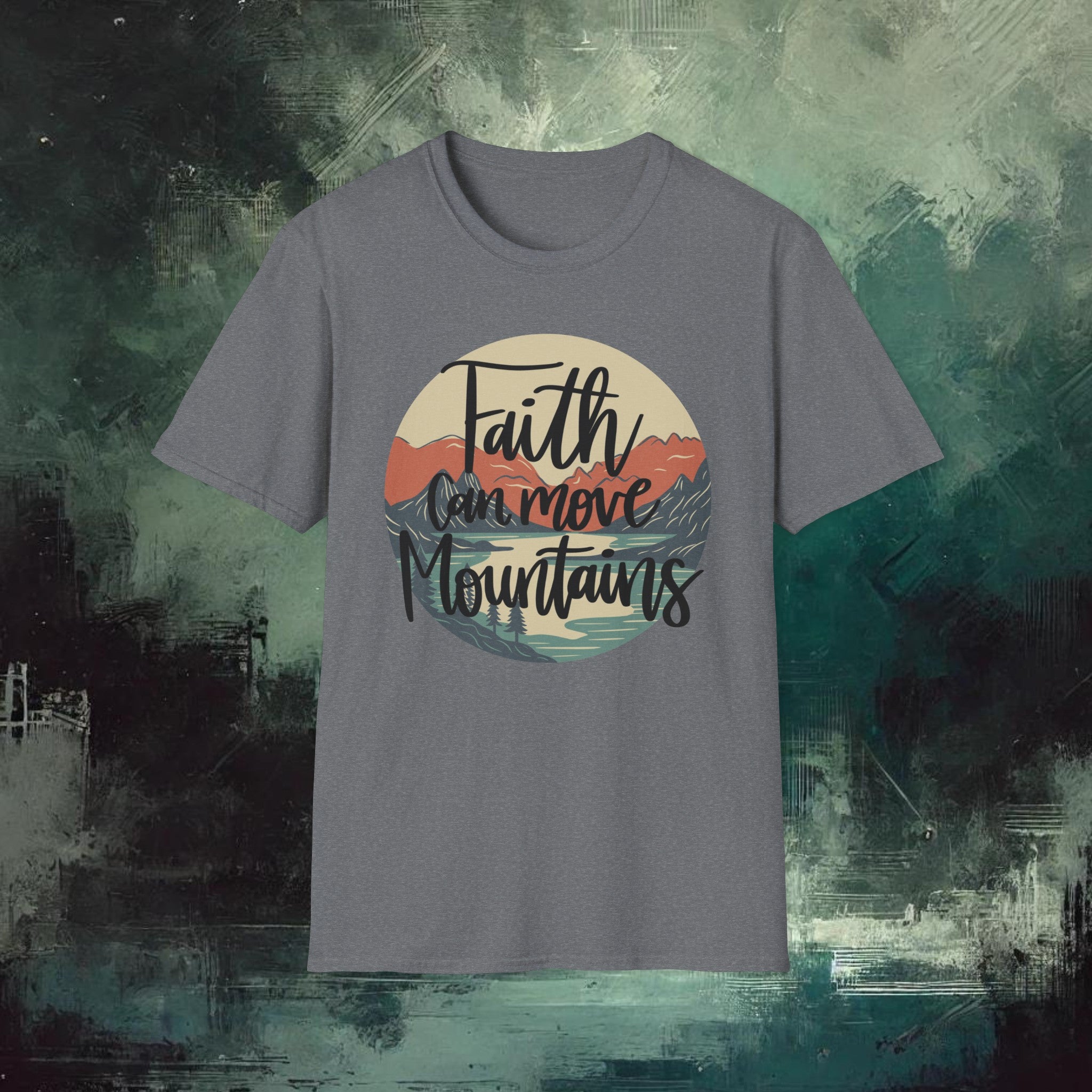 Moving Mountain with Faith  Softstyle T-Shirt