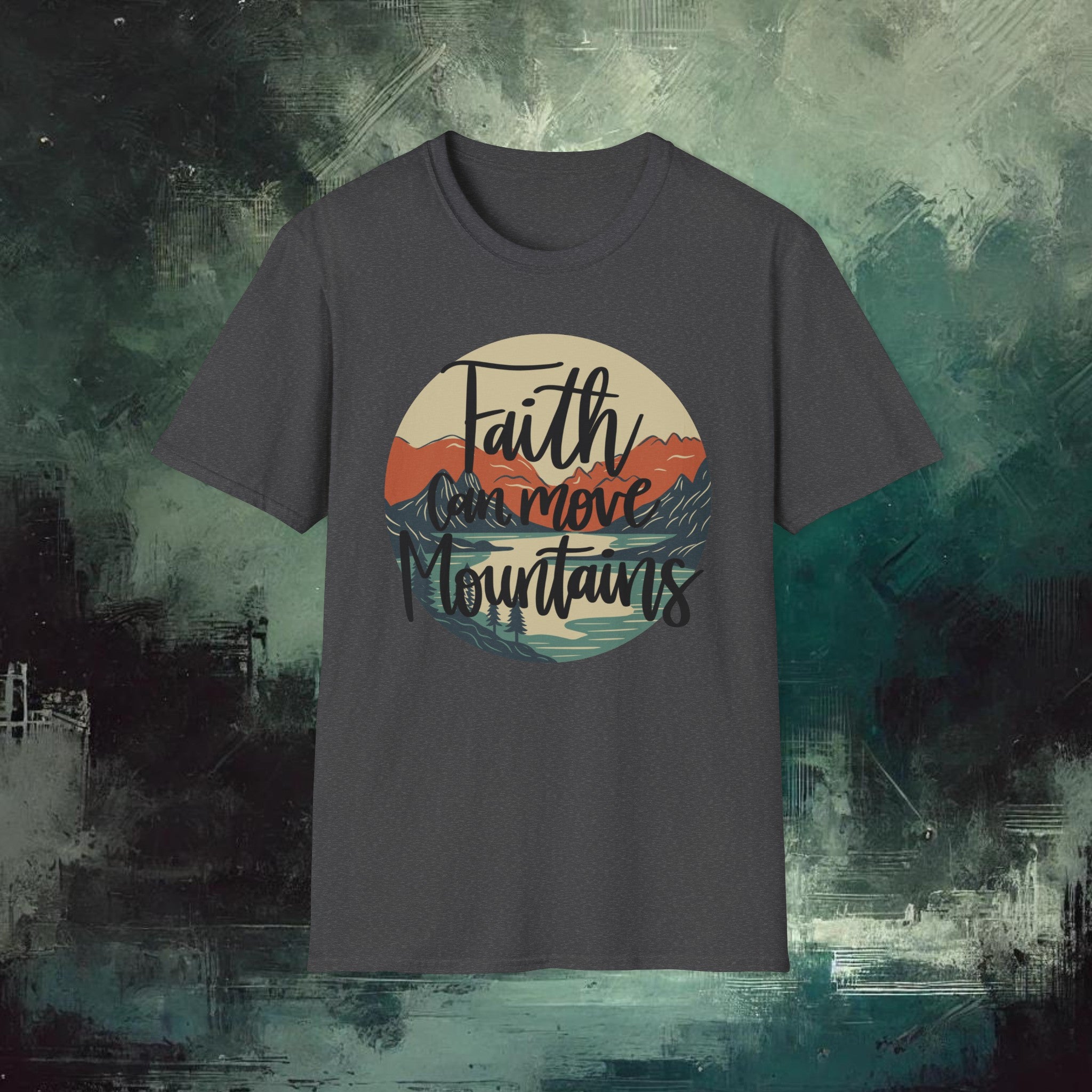 Moving Mountain with Faith  Softstyle T-Shirt