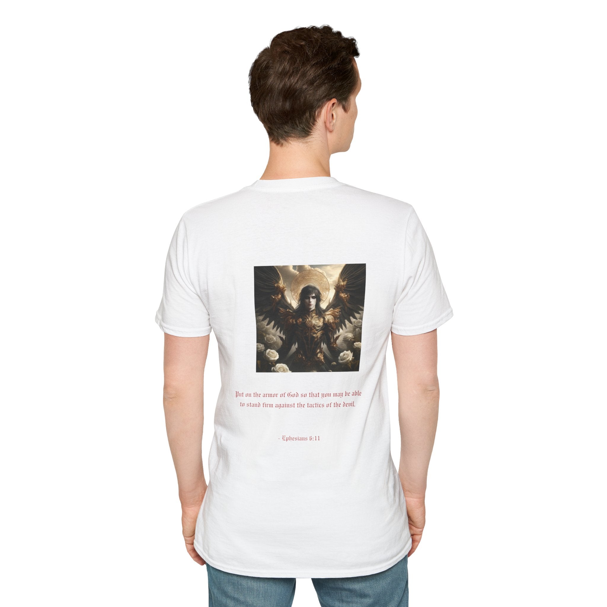 Ephesians 6:11 Armored Angel Unisex Softstyle T-Shirt