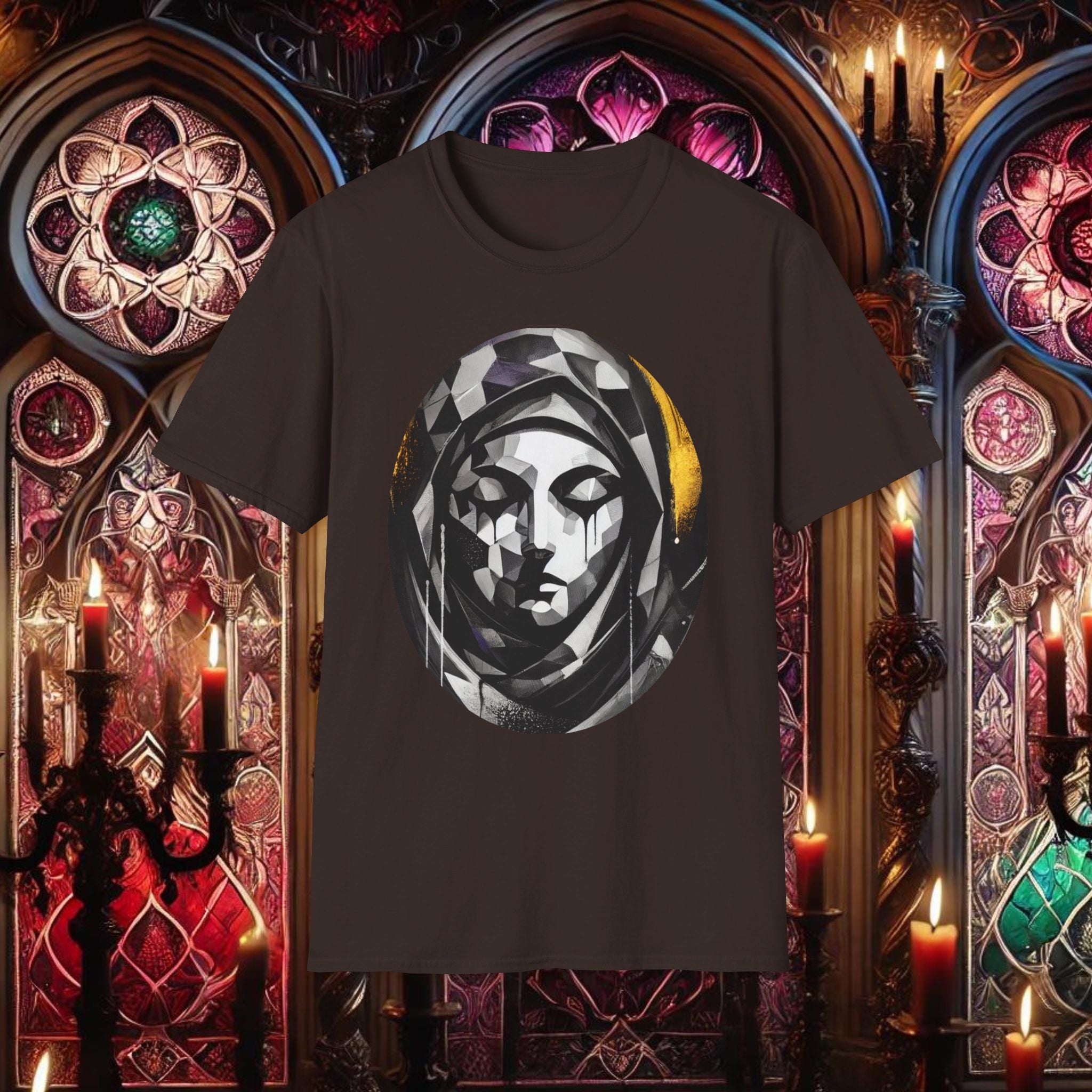 Ethereal Grace Virgin Mary T-Shirt