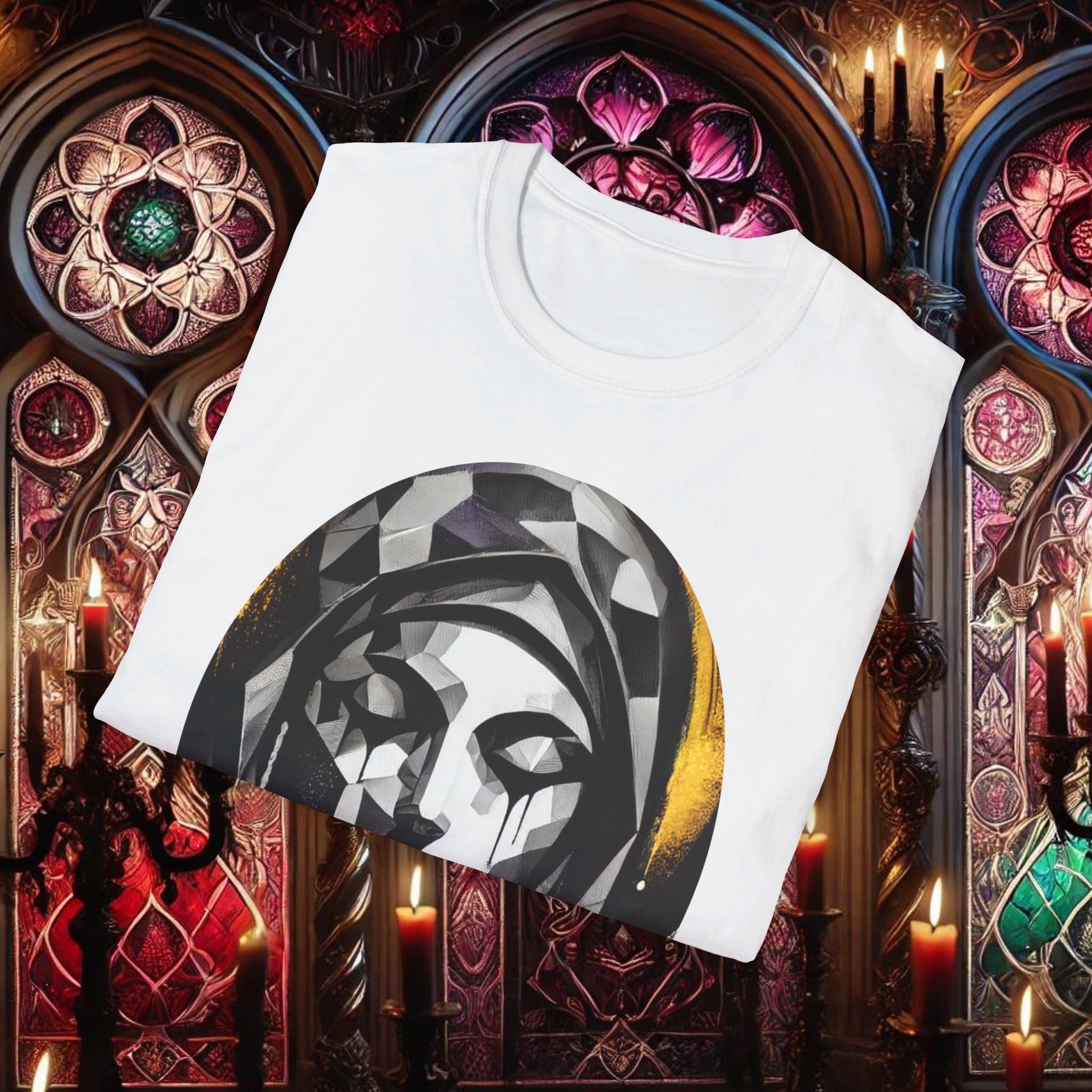 Ethereal Grace Virgin Mary T-Shirt