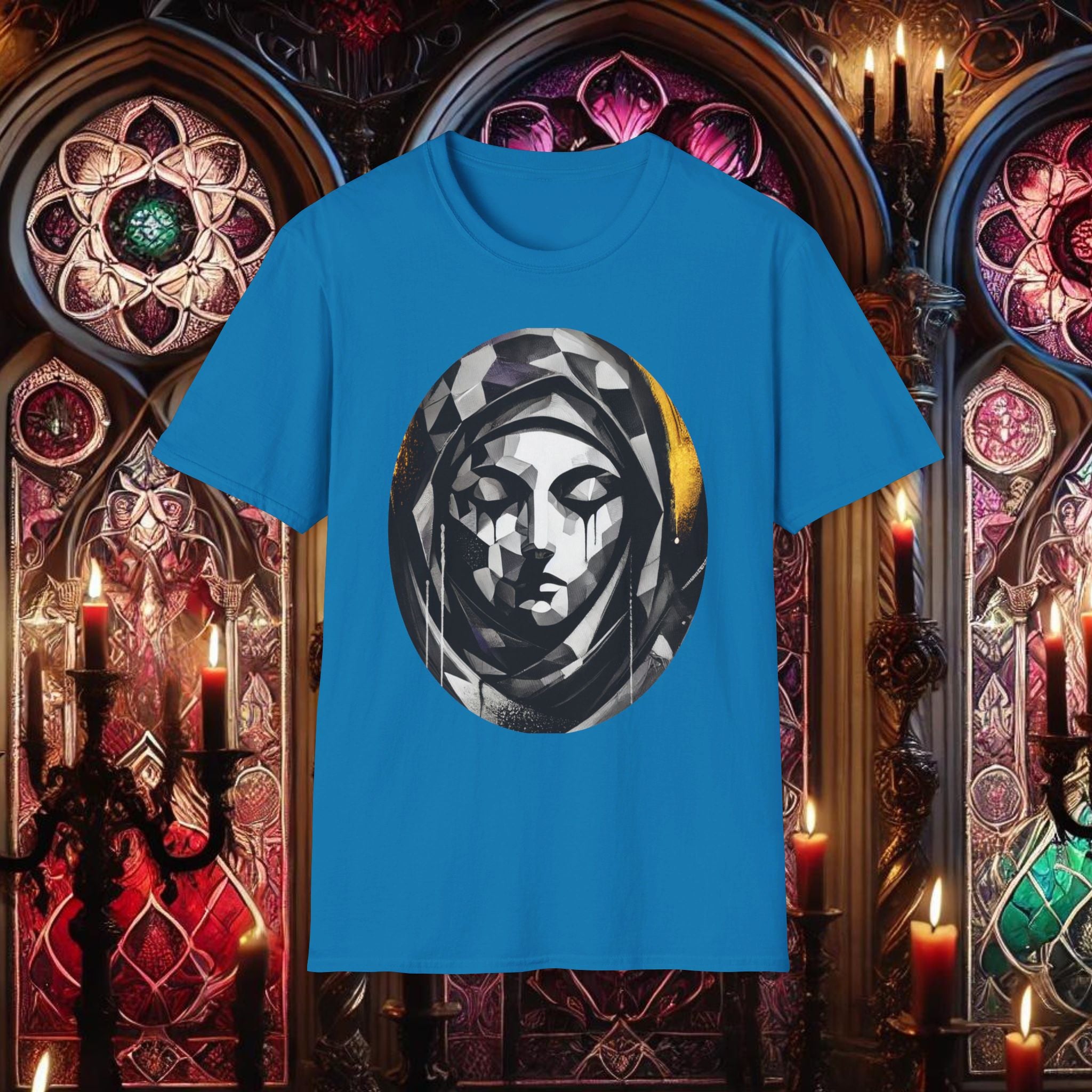 Ethereal Grace Virgin Mary T-Shirt