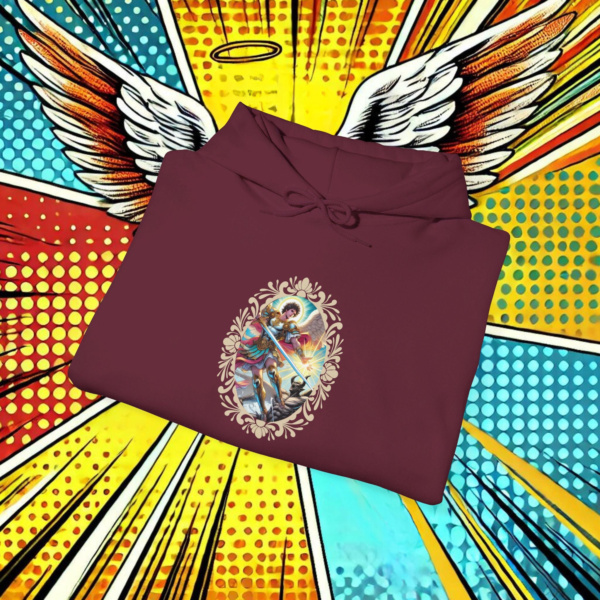 Archangel Michael’s Victory T-Shirt – Revelation 12:7-12 Comic Design