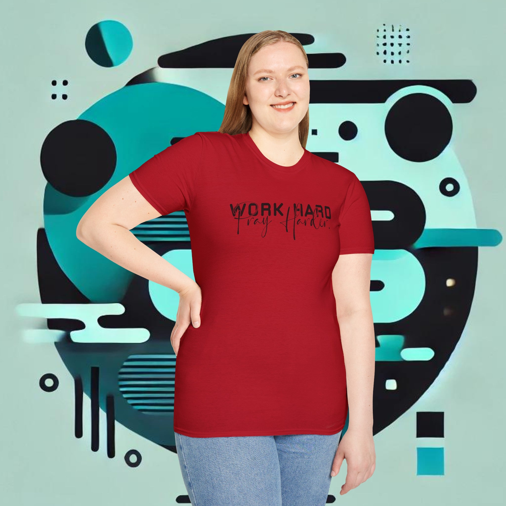 Work Hard Pray Harder T-Shirt – Unisex Soft-Style Comfort