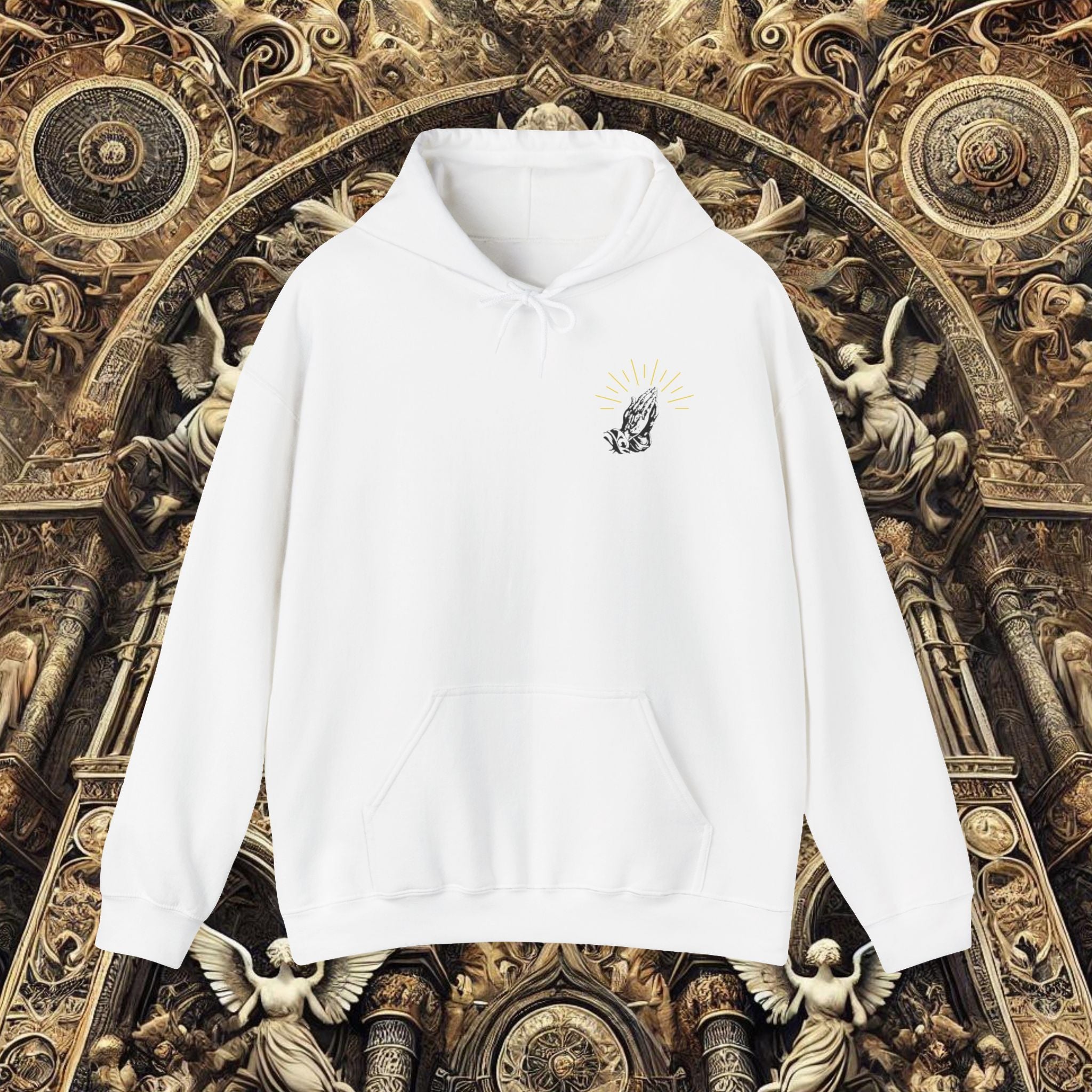 Shining Praying Hands Hoodie