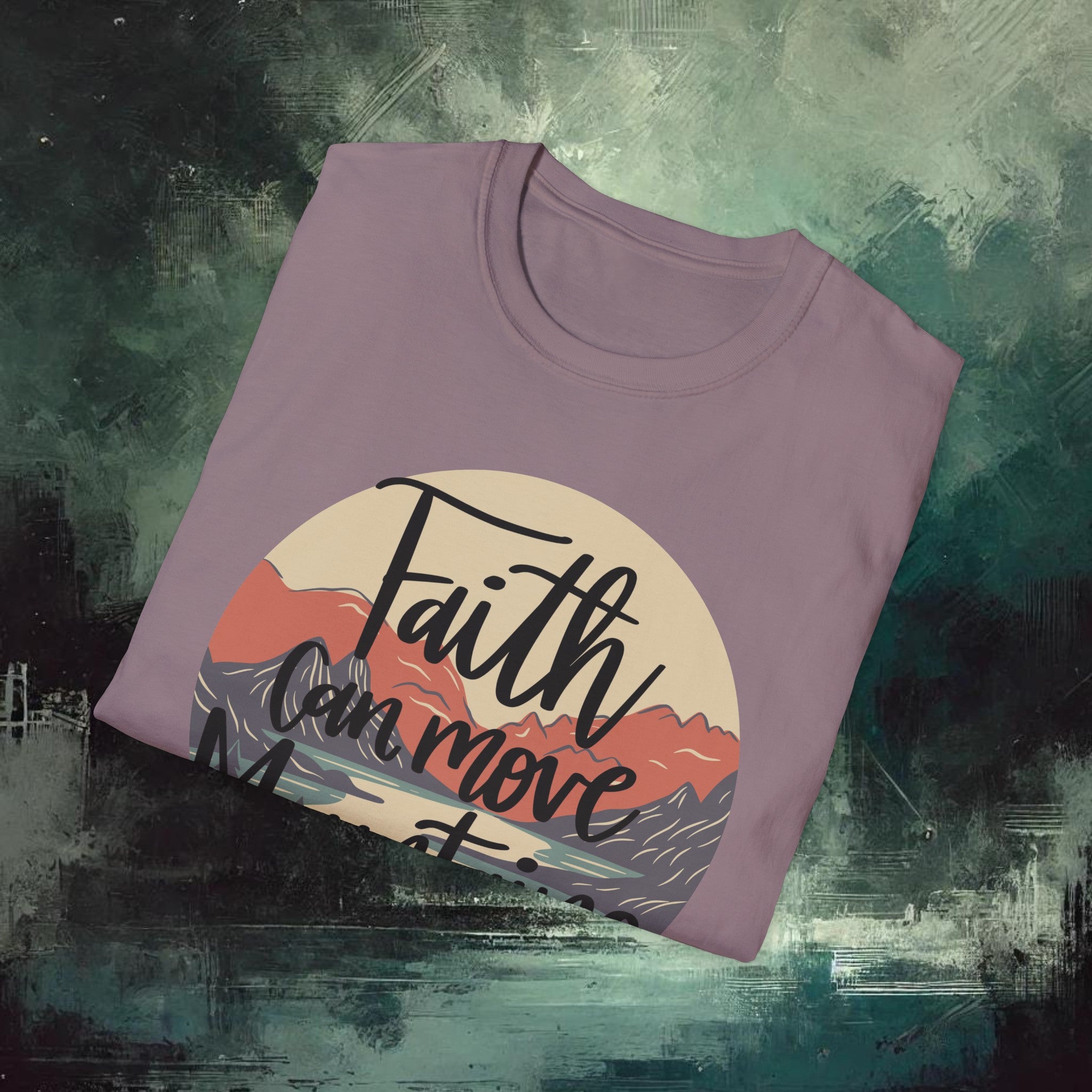 Moving Mountain with Faith  Softstyle T-Shirt