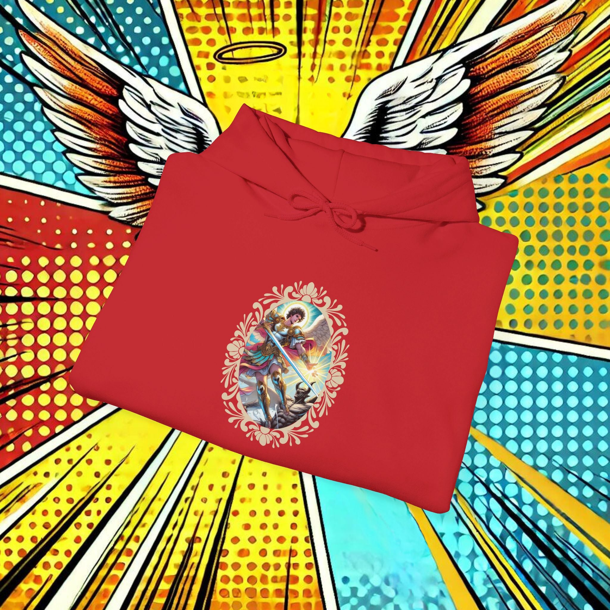 Archangel Michael’s Victory T-Shirt – Revelation 12:7-12 Comic Design