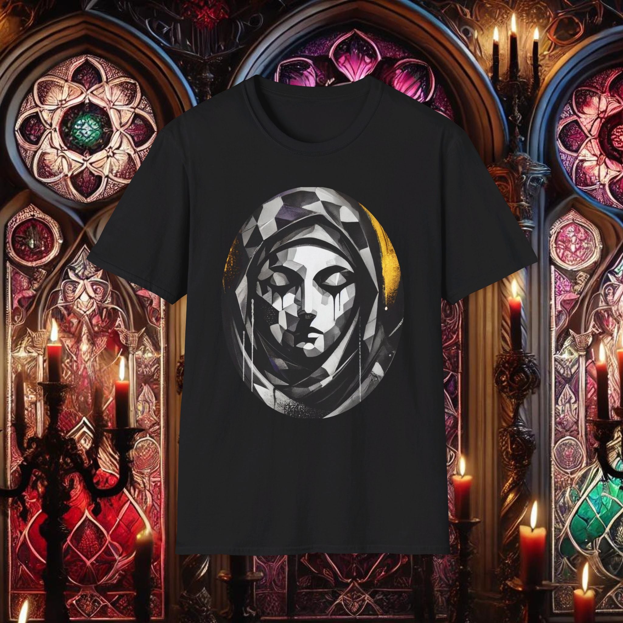 Ethereal Grace Virgin Mary T-Shirt