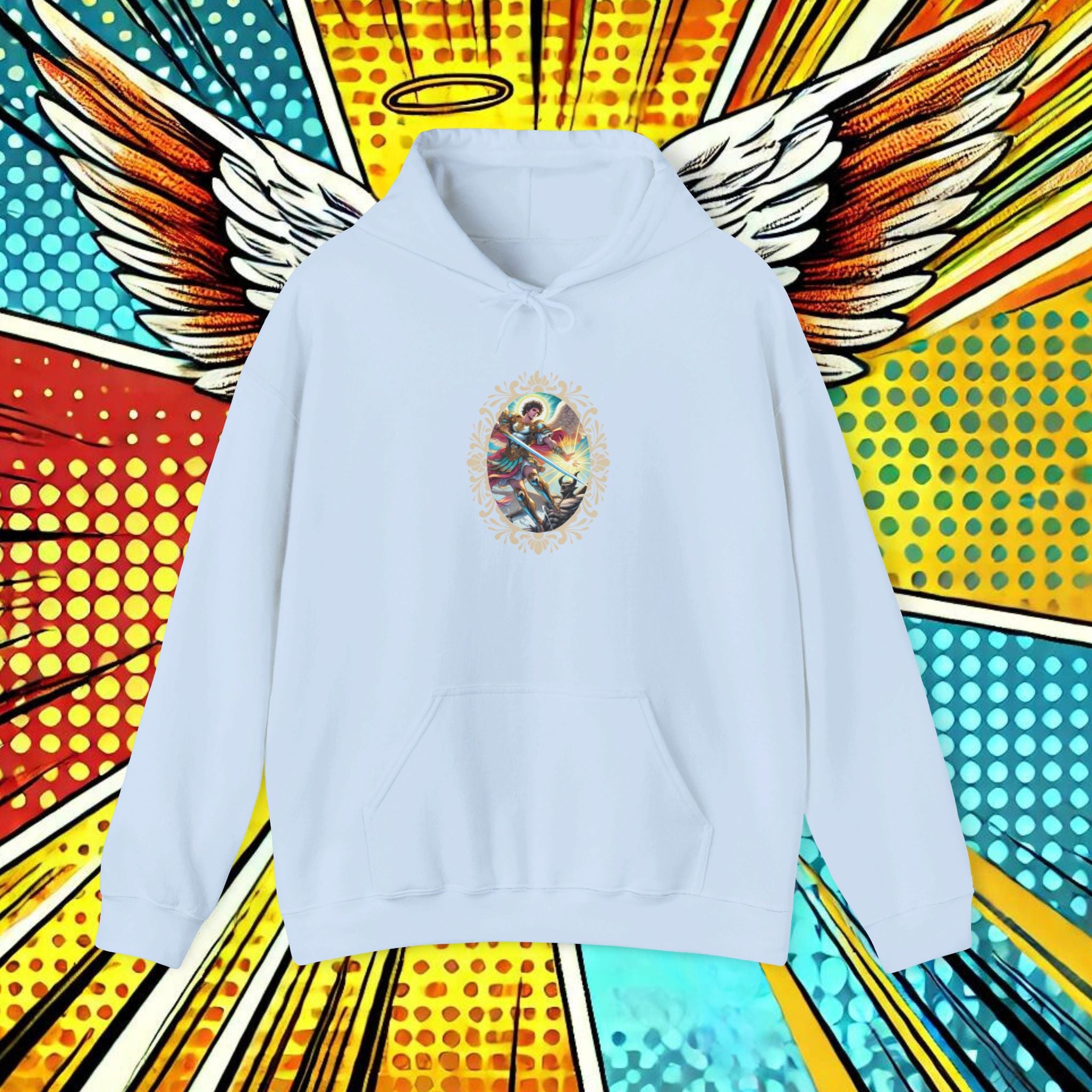 Archangel Michael’s Victory T-Shirt – Revelation 12:7-12 Comic Design