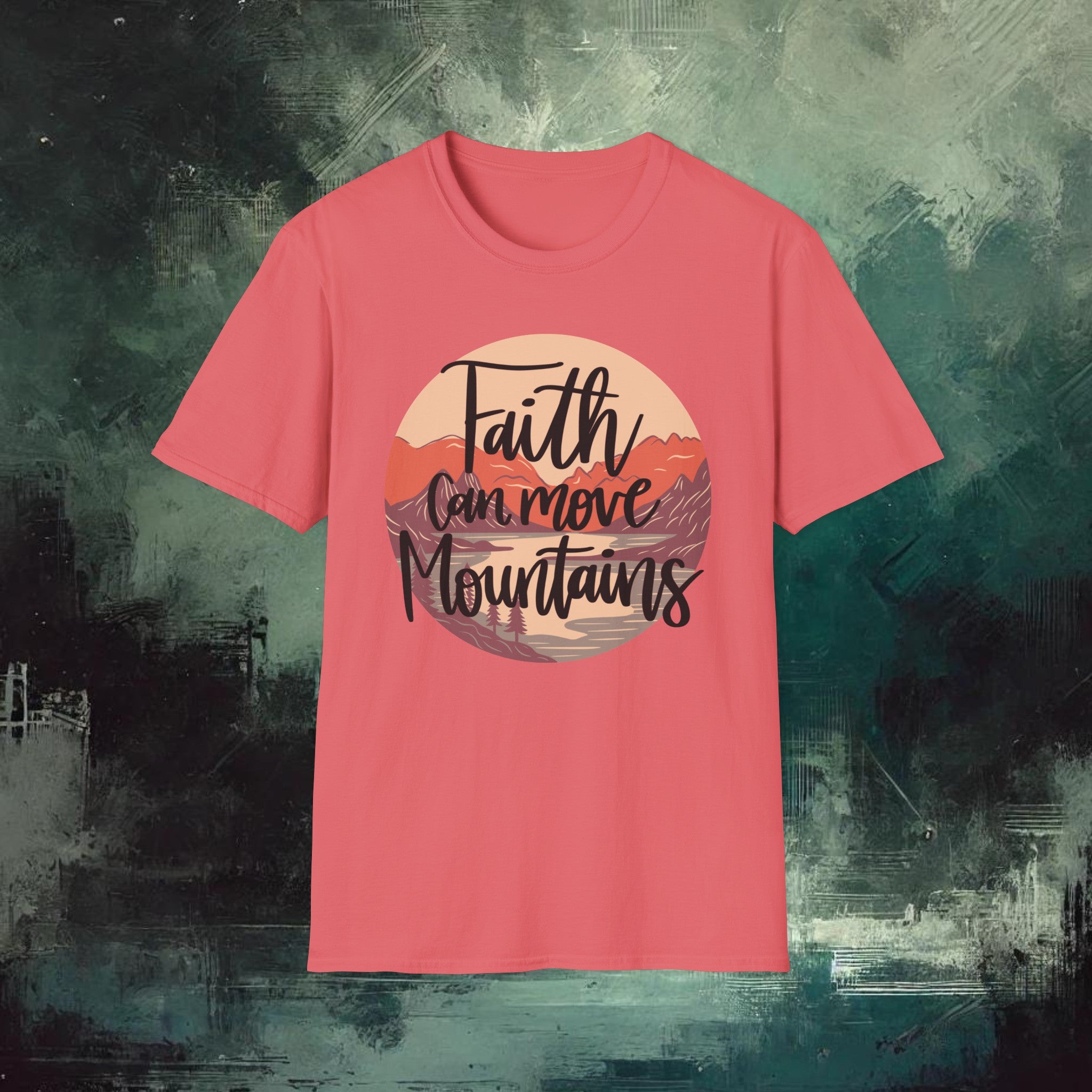 Moving Mountain with Faith  Softstyle T-Shirt