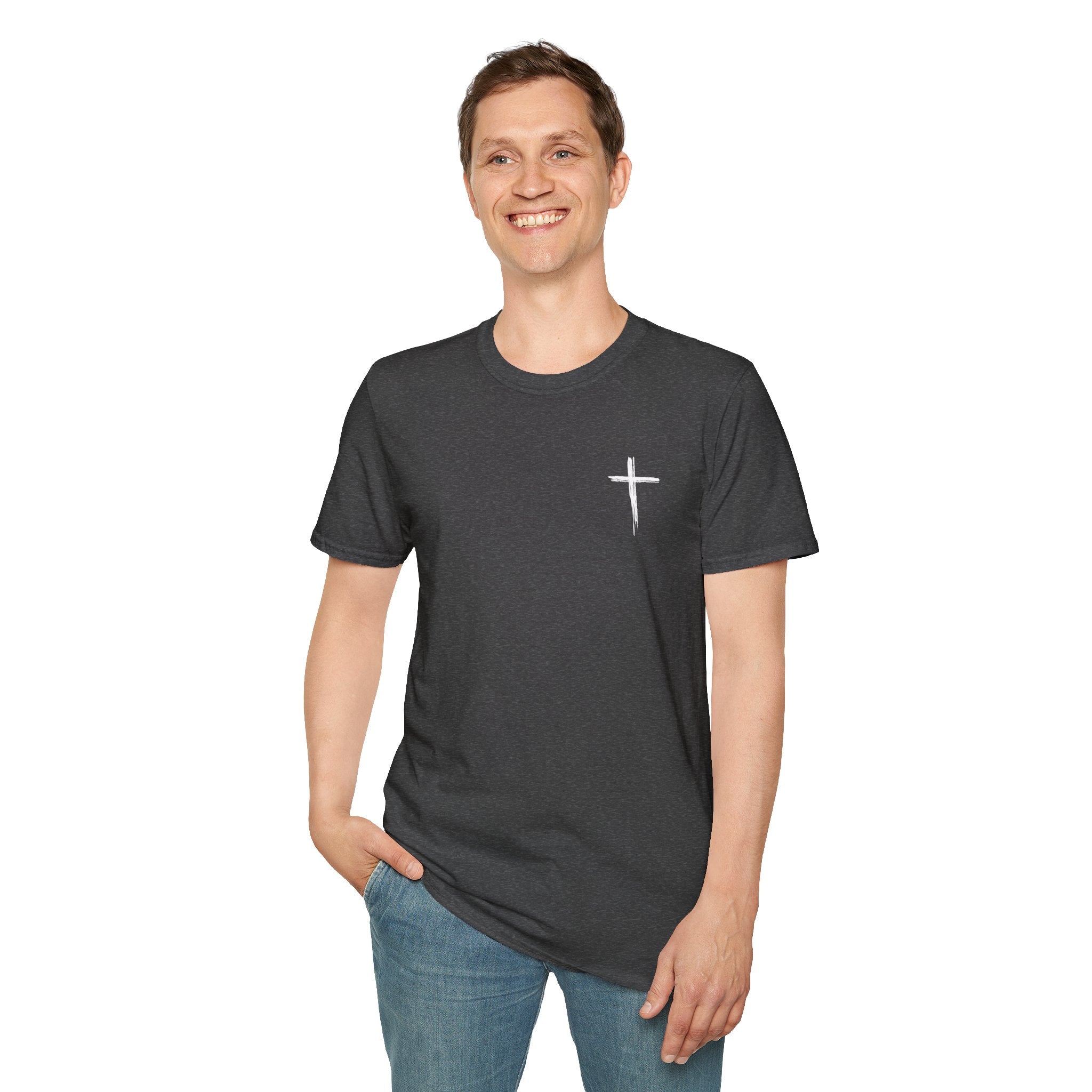 Arms Wide Open Jesus Men's  Softstyle T-Shirt